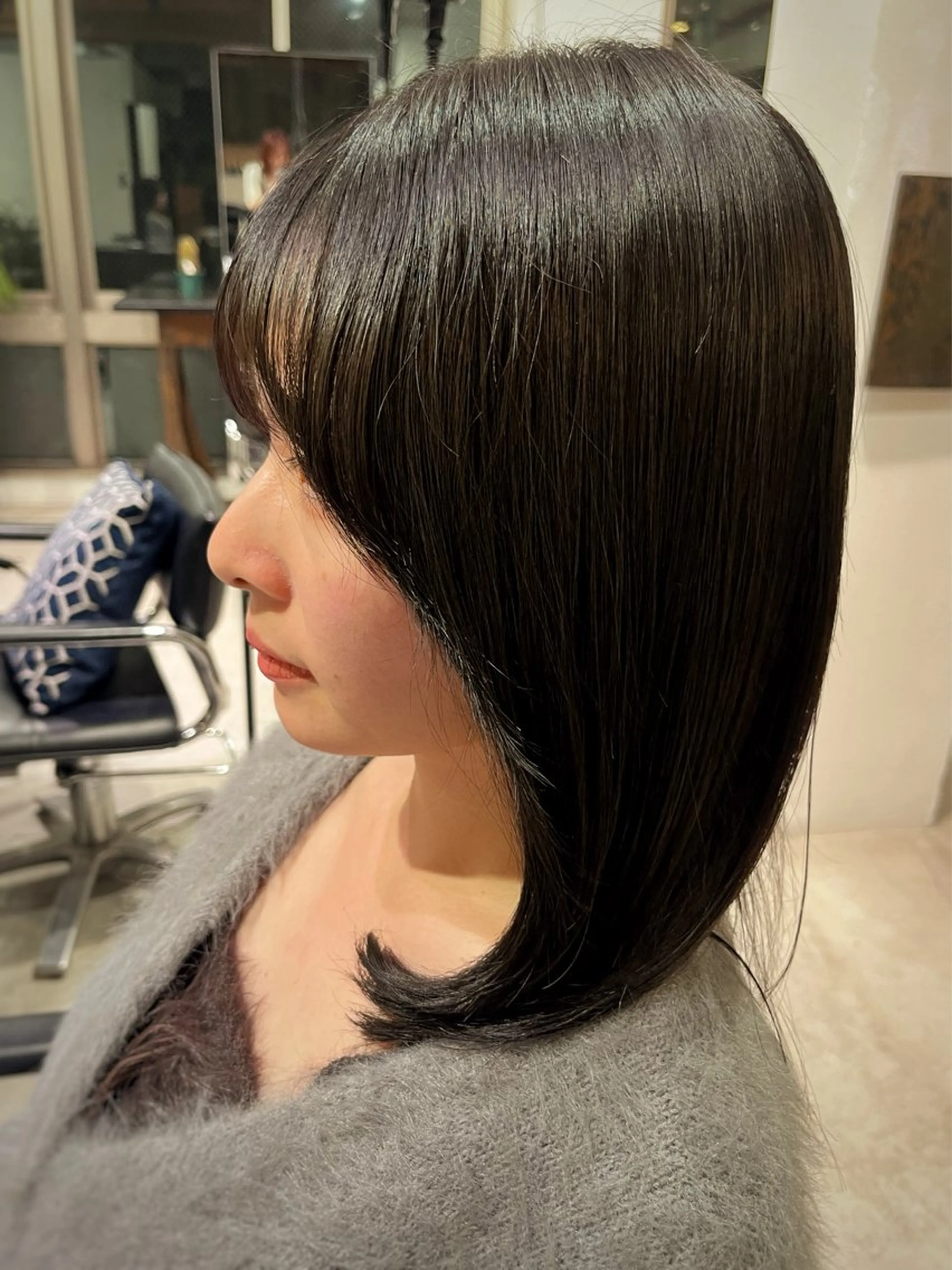 ミディアム ミディアム／ ヒグレアキコのヘアスタイル