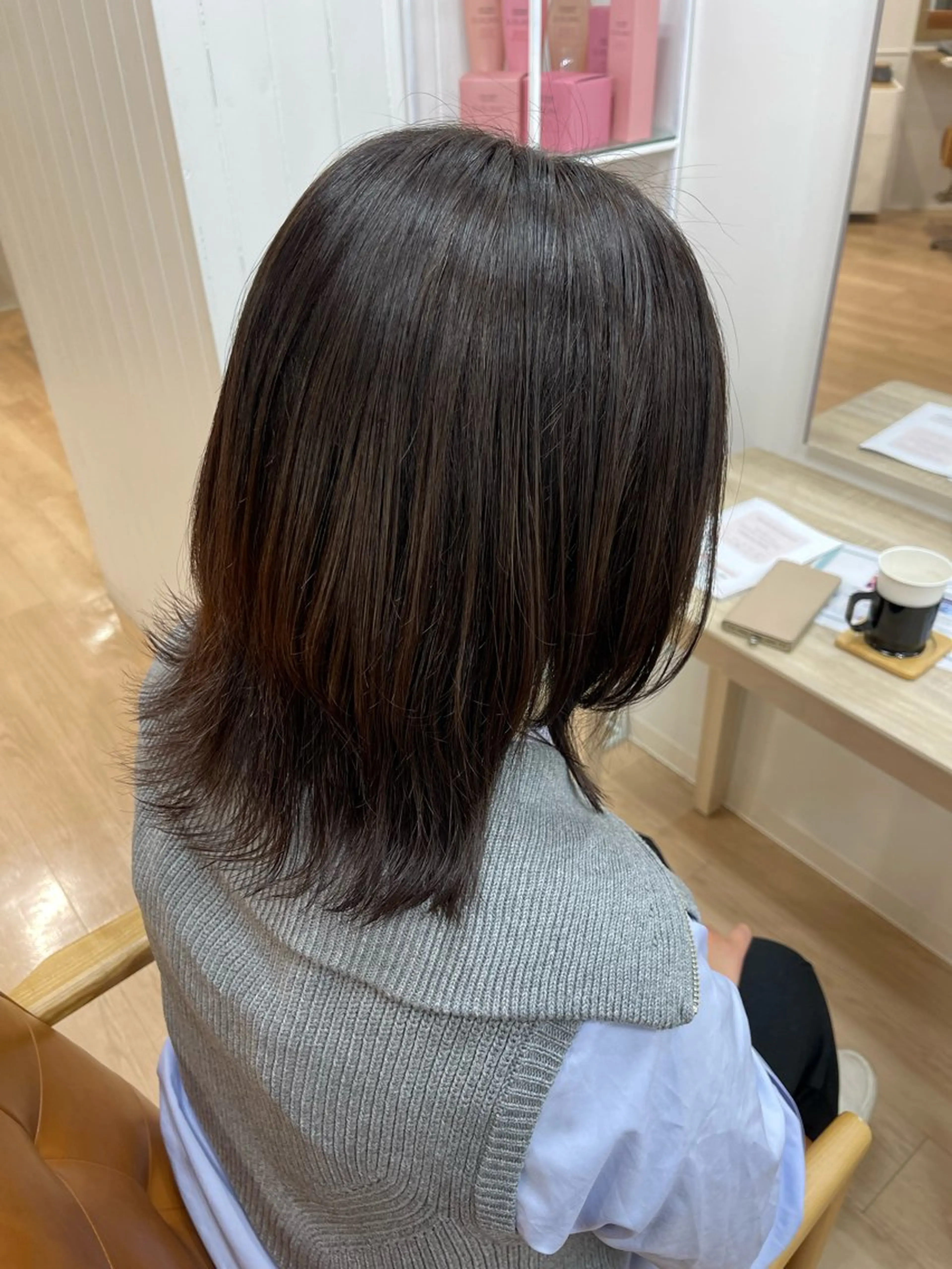 ミディアム 金山／森心乃　カット ブリーチモデル募集中のヘアスタイル