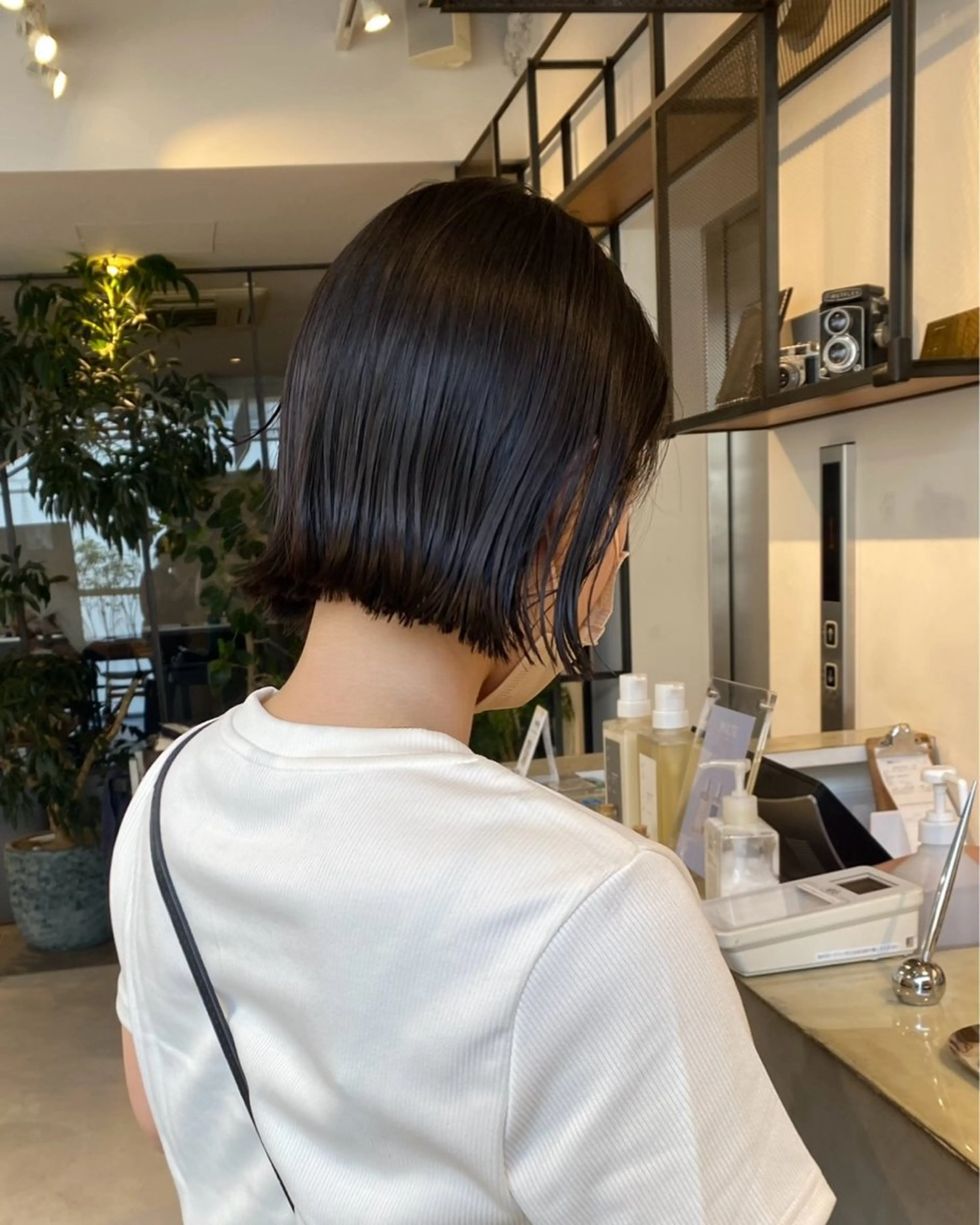 ショート ボブ 外ハネヘア タグチ アスカのヘアスタイル