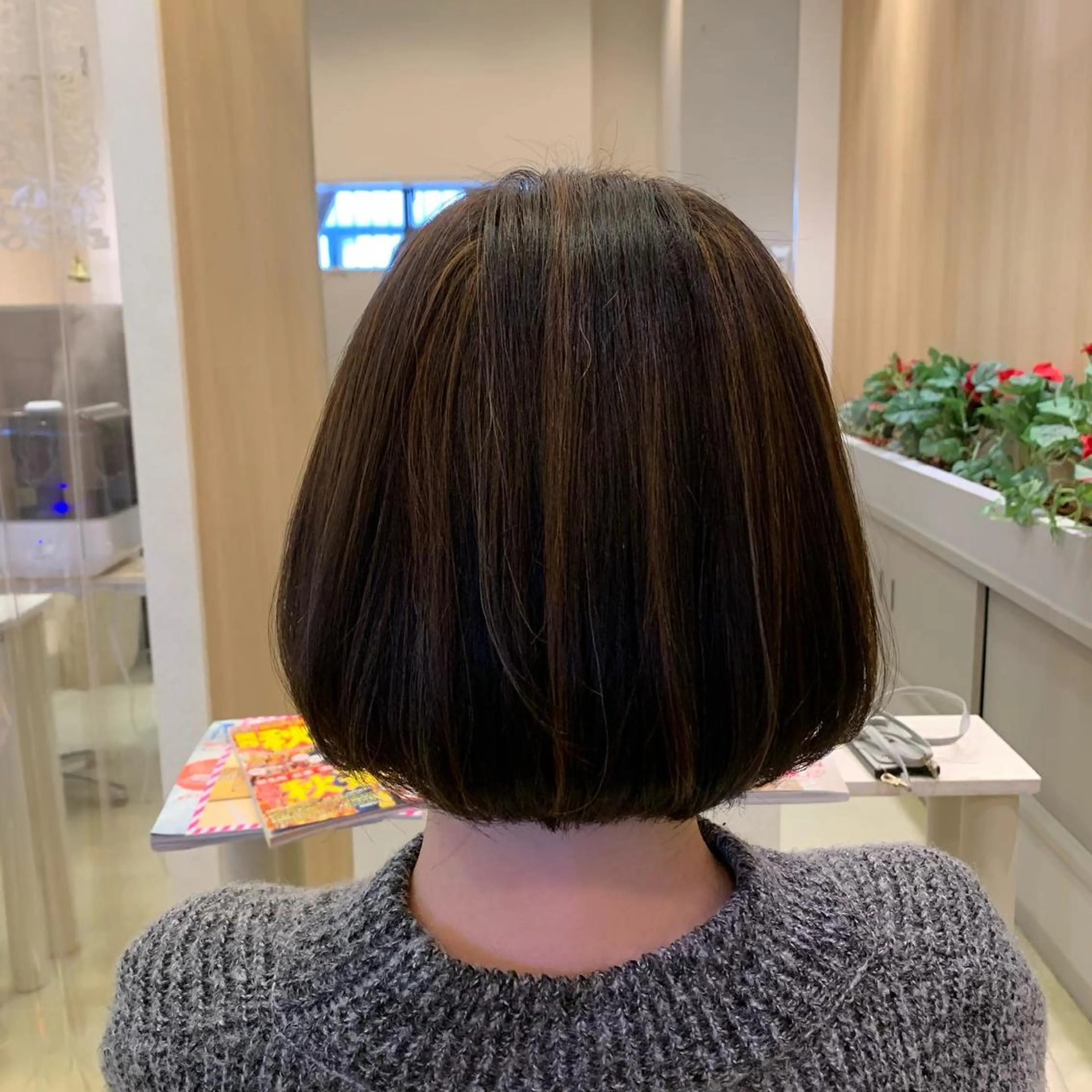 ショート カラー ハイライトカラー ハイライト 大西 七海のヘアスタイル