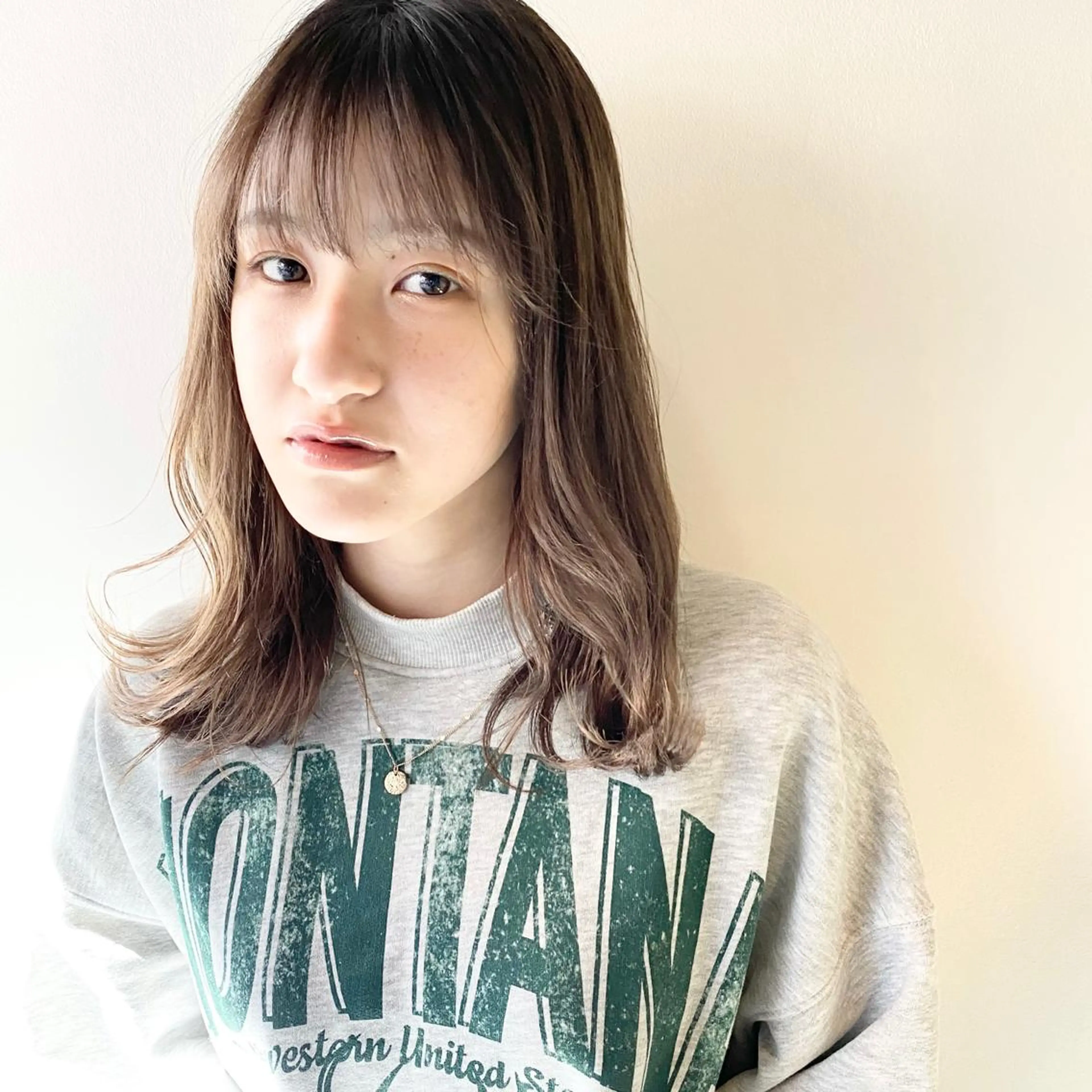 ミディアム カラー パーマ ヘアアレンジ 徳永 大樹のヘアスタイル