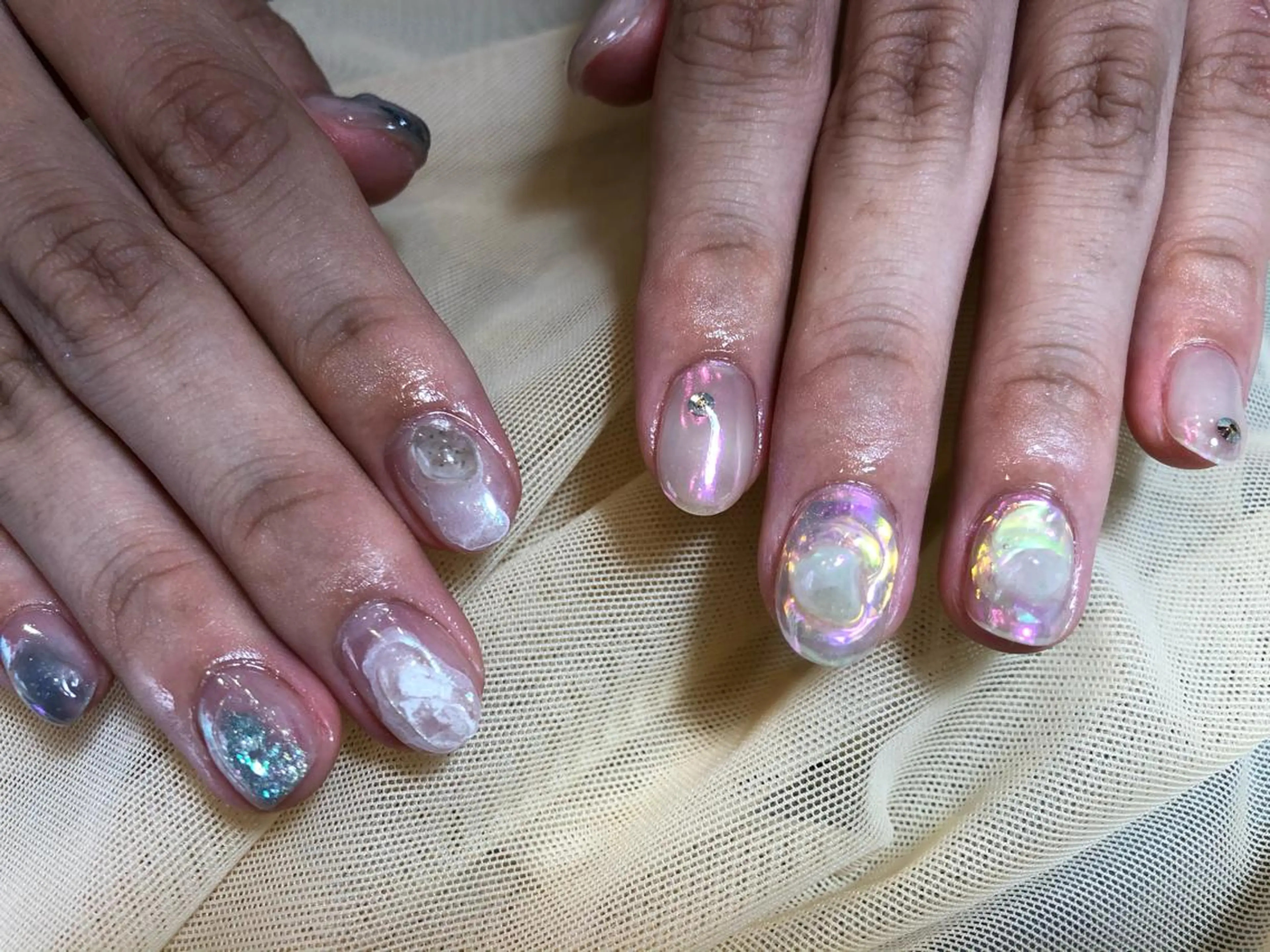 ネイル パラあり！フィルイン 美フォルムのネイルデザイン