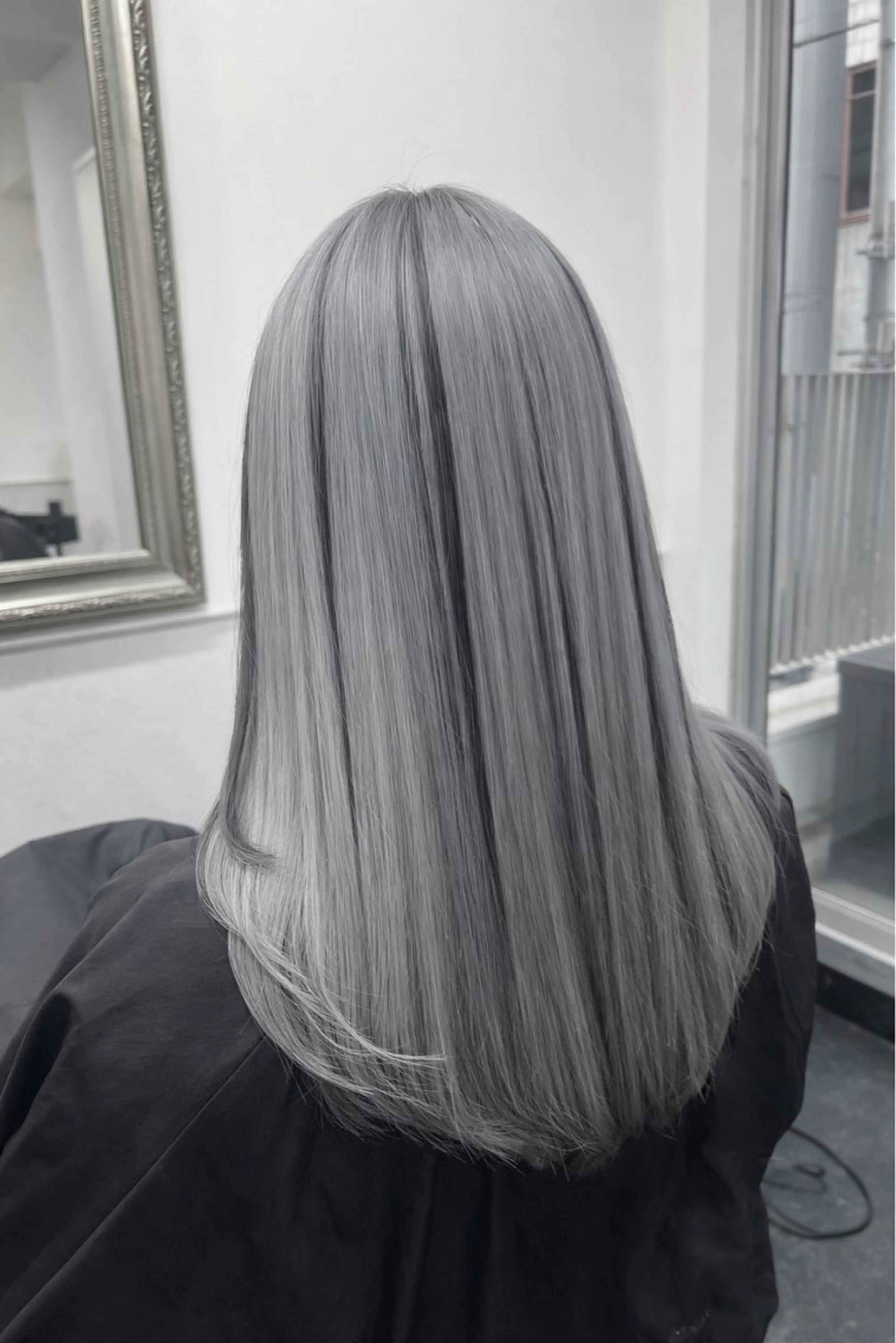 ロング ヘアカラー トリートメント ♱地雷カラー♱ウルフ ♱ 藍衣 ♱のヘアスタイル