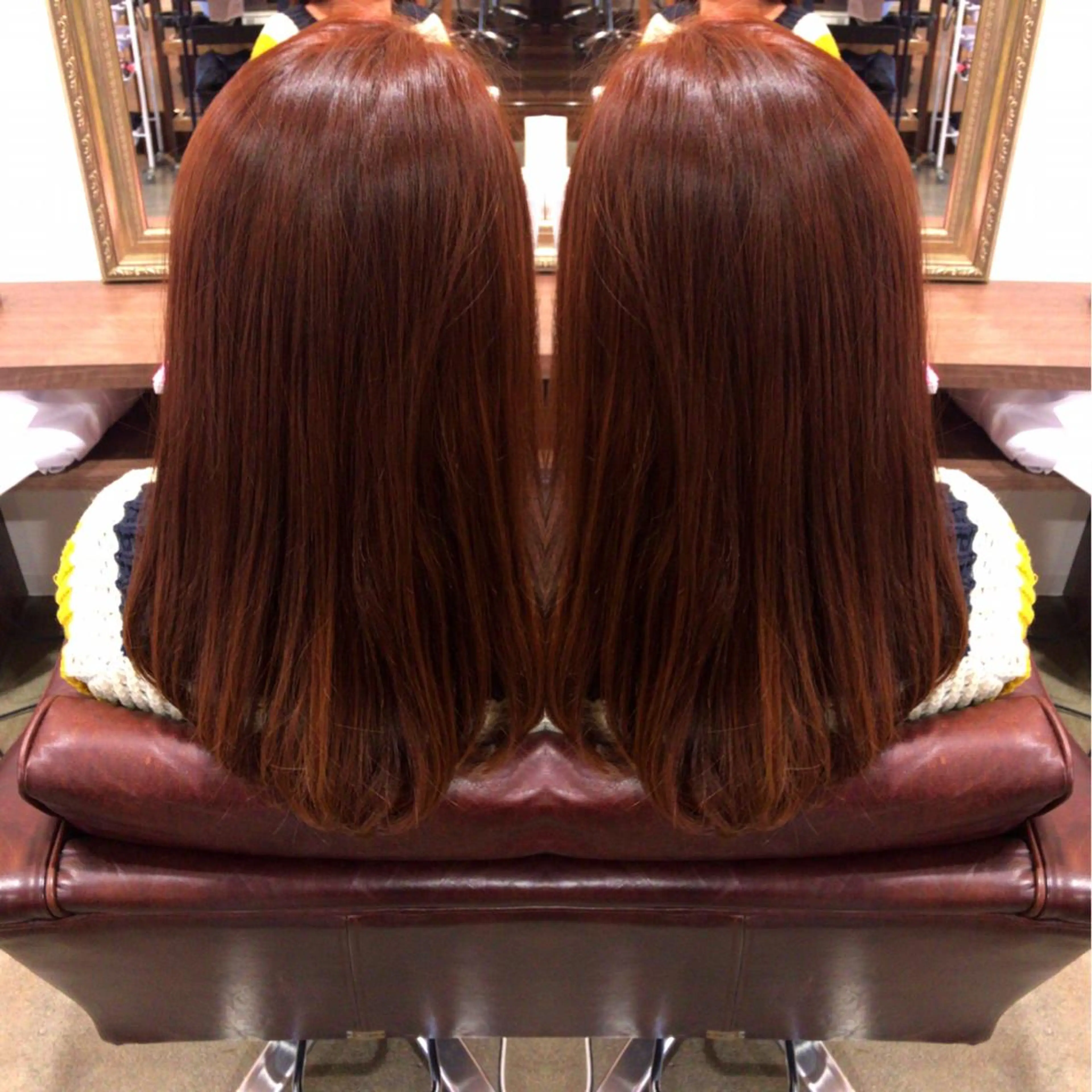 セミロング レイヤーカット匠 イソザキノリユキのヘアスタイル