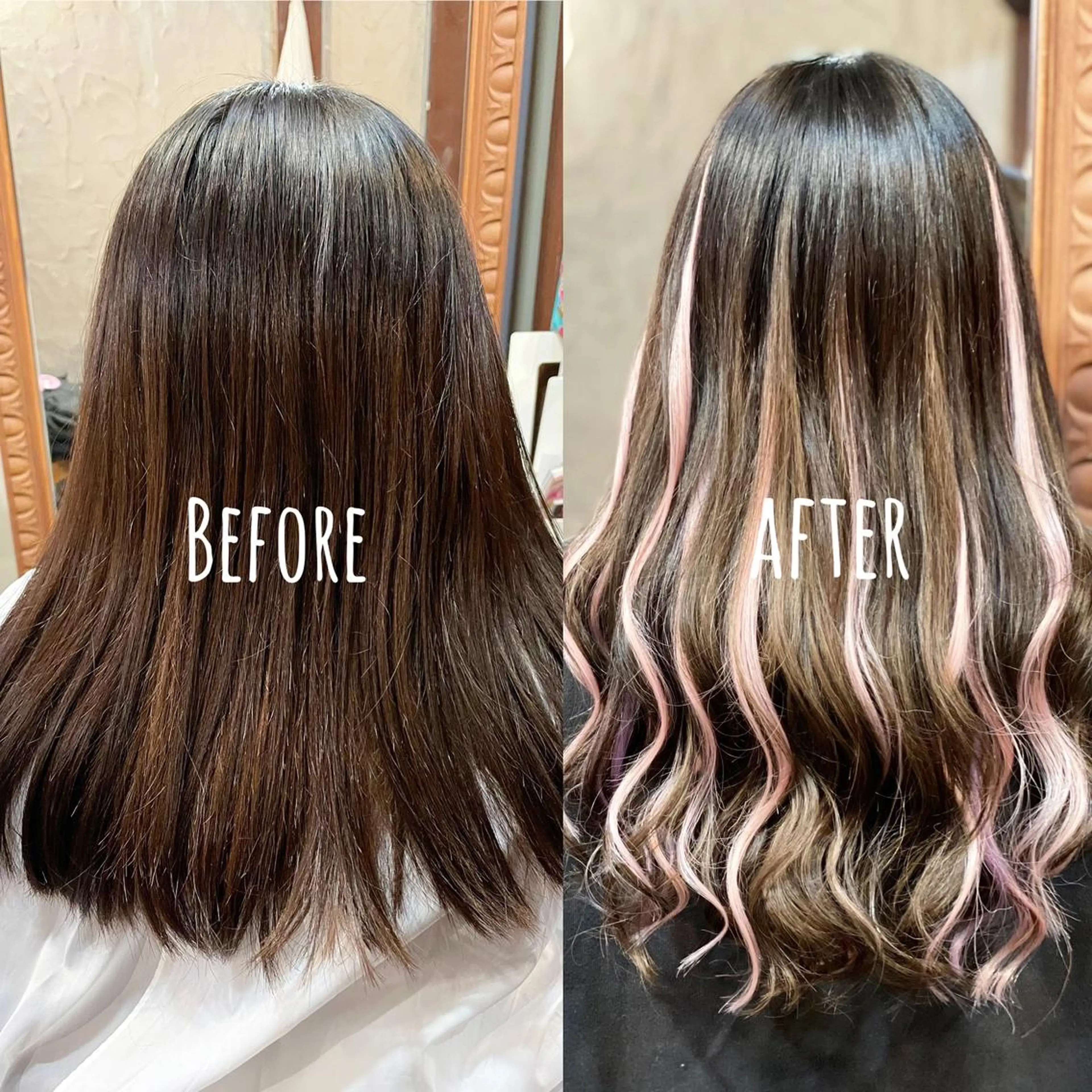 ロング シールエクステ エクステ カット エクステ ❤️MASAKO❤️ 🌸🩷エクステ🩷のヘアスタイル