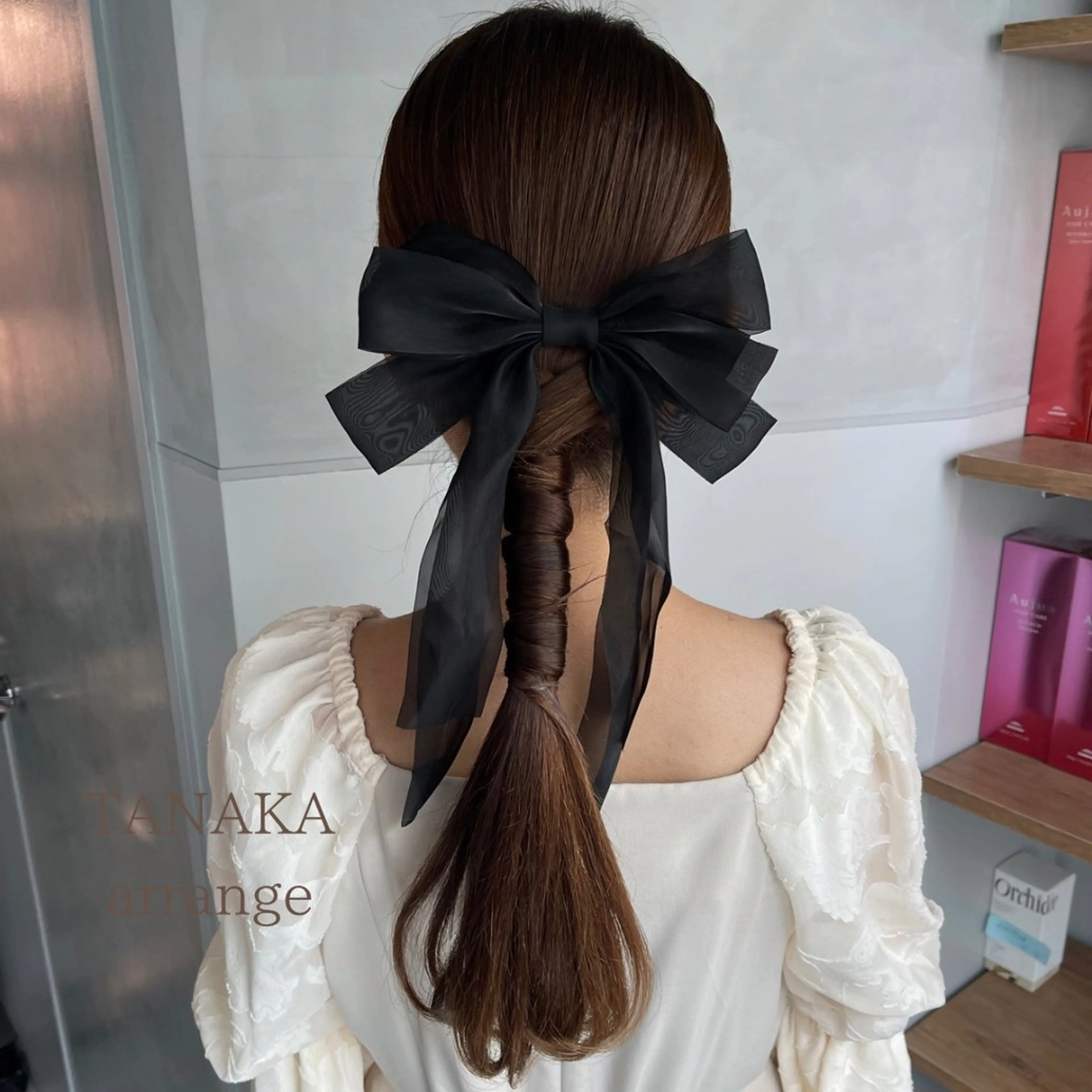 ヘアアレンジ ポニーテール 結婚式・ブライダル 卒業式のヘアスタイル ヘアセット charm《銀座》 ヘアセット/縮毛矯正のヘアスタイル