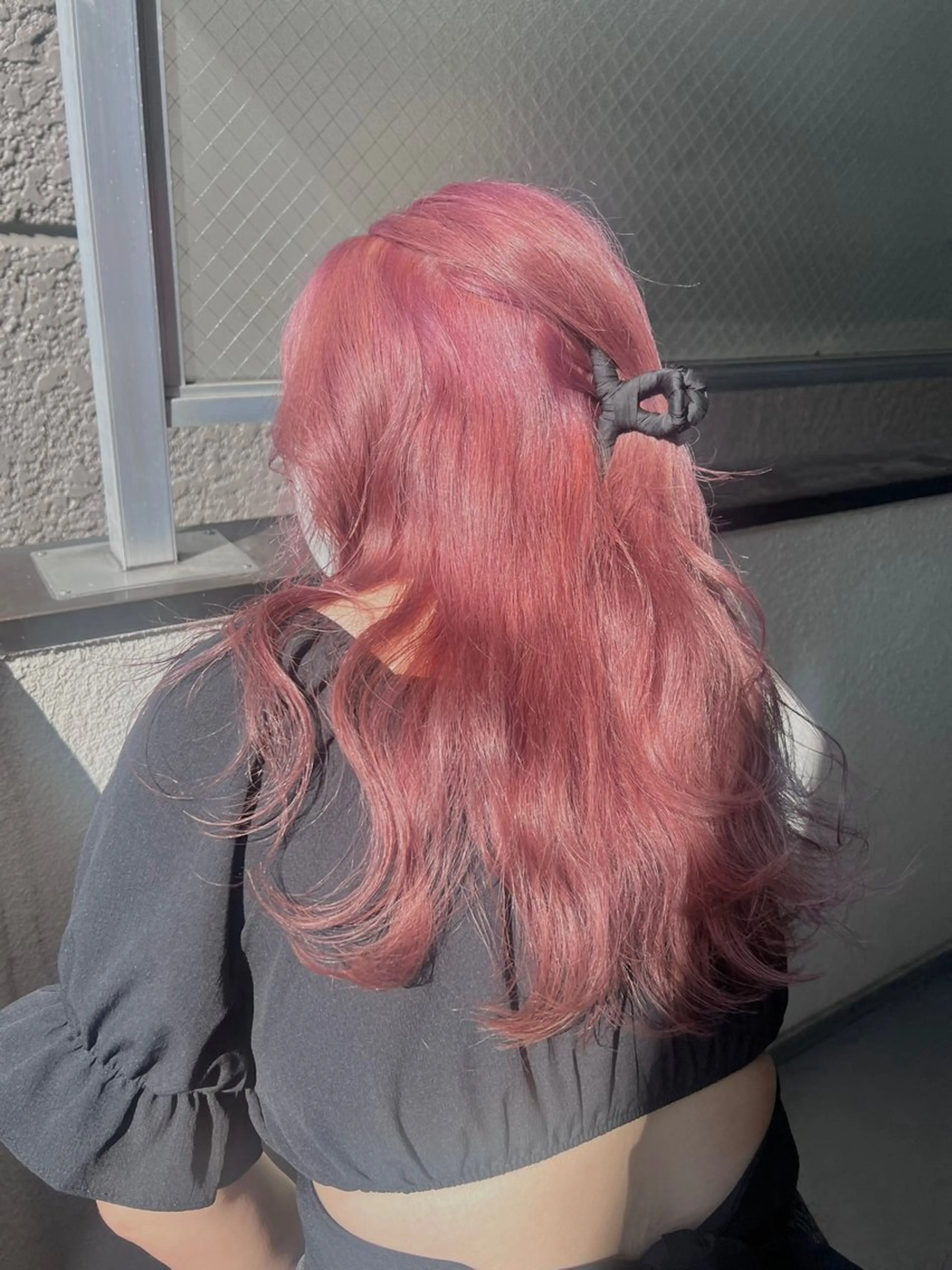 ロング カラー ブリーチ ピンクカラー 🌈デザインヘア職人 Kaede🌈のヘアスタイル