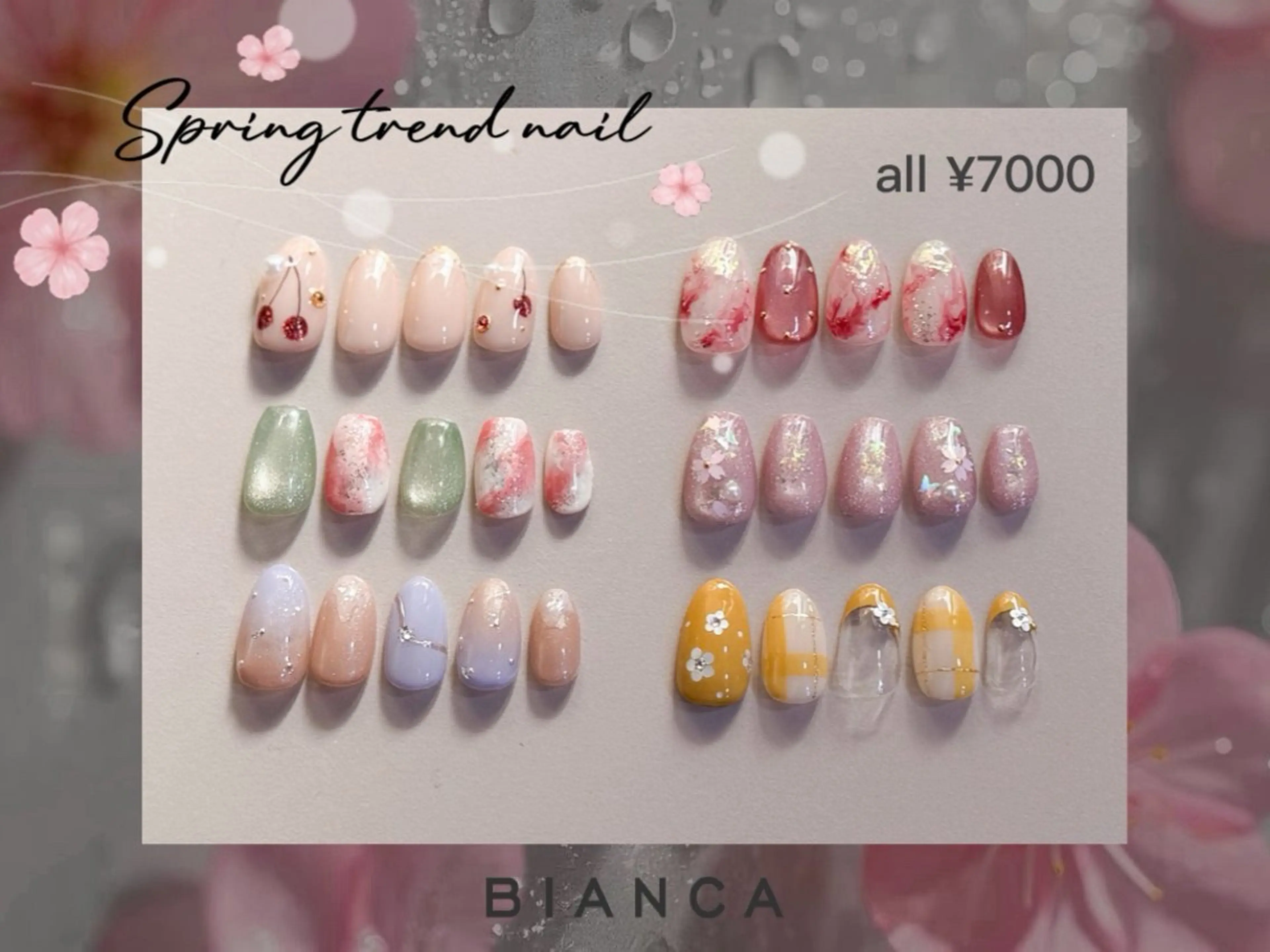 ネイル 春ネイル Bianca大宮 Nail*森澤のネイルデザイン