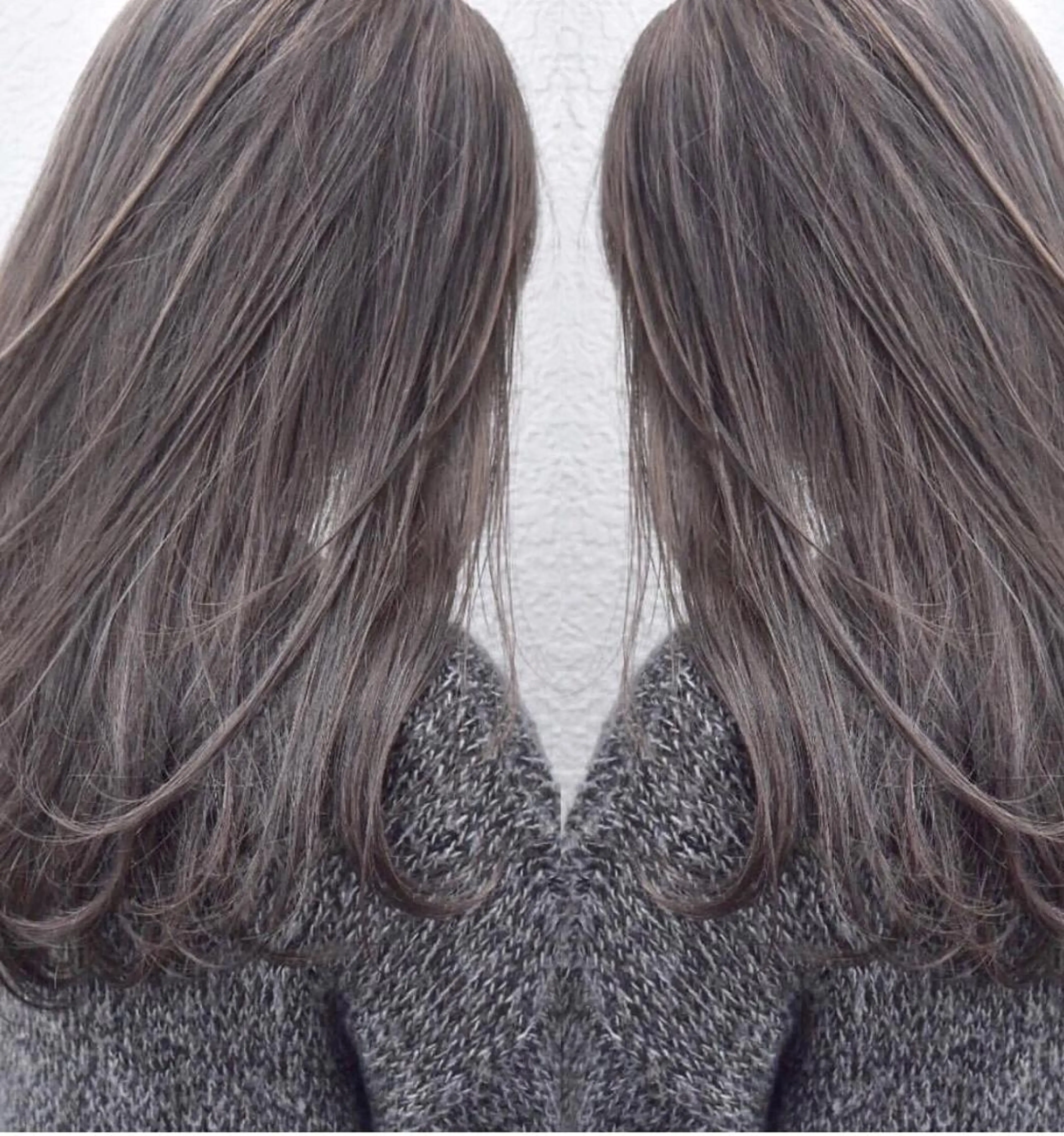 ロング カラー チビ編み込みエクステ シールEXどぅ〜すのヘアスタイル