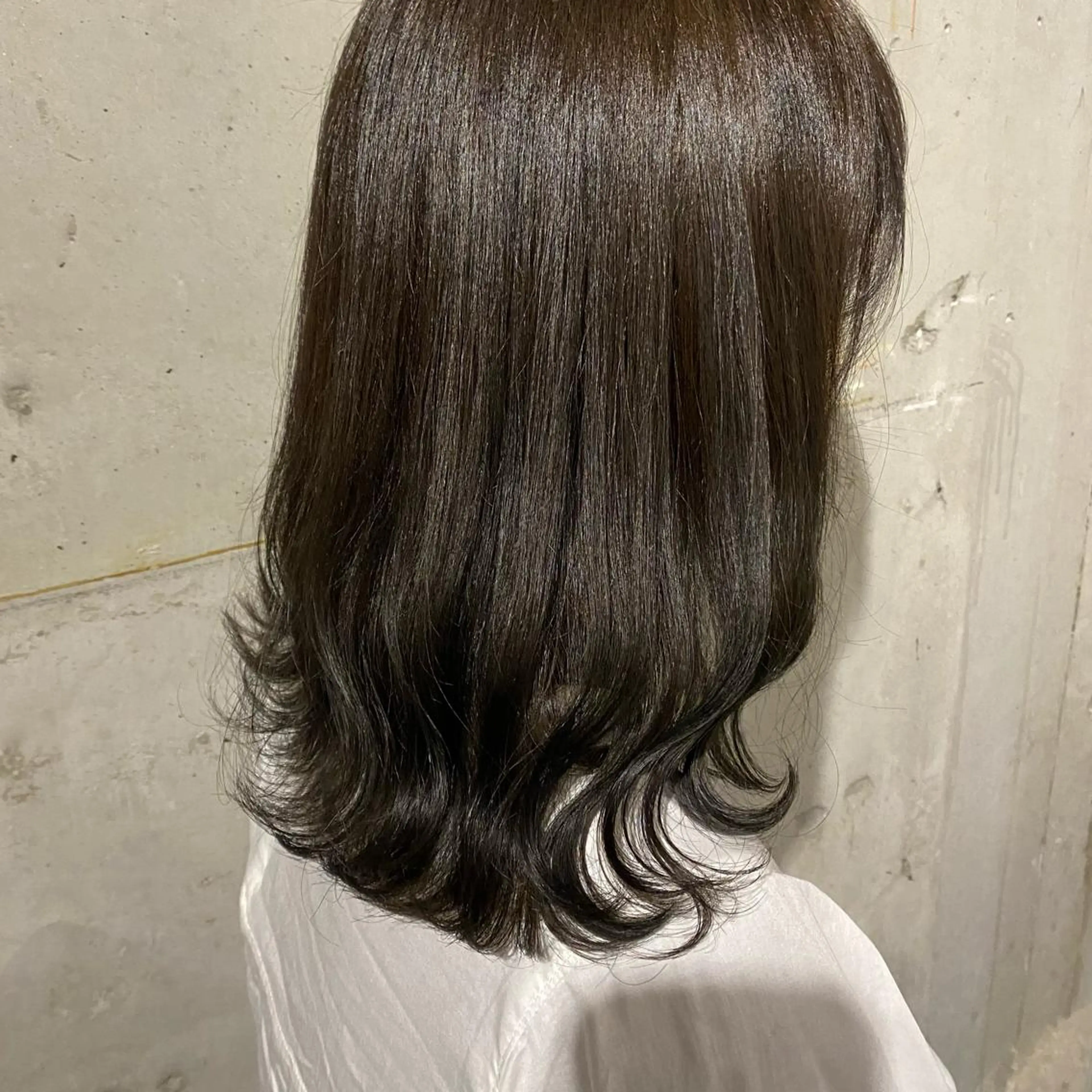 セミロング カラー グレージュ オリーブグレージュ オリーブグレー ヘアカラー Ayaka🩰🎀 ガーリー/暖色♡のヘアスタイル