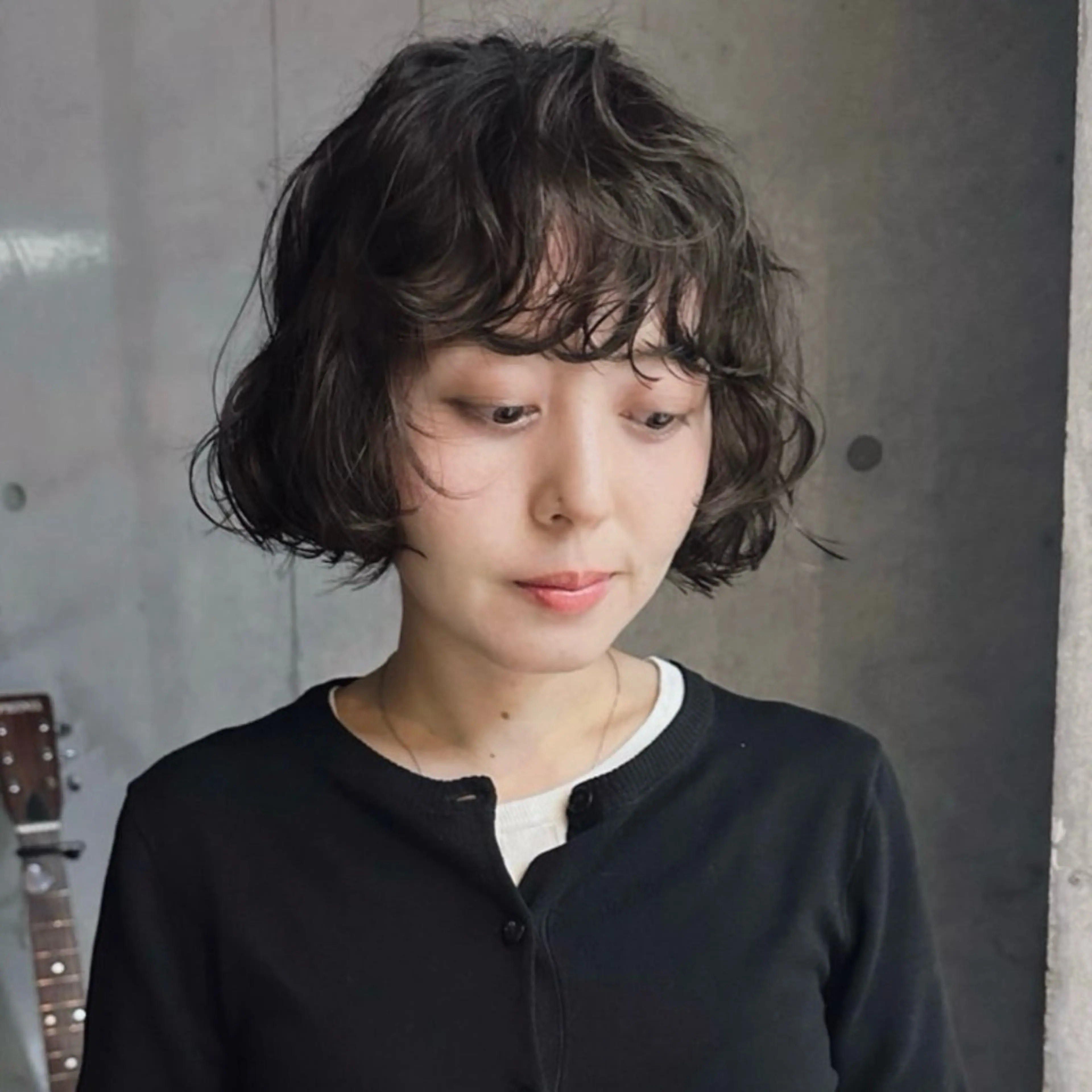 ショート パーマ 前野 日奈のヘアスタイル