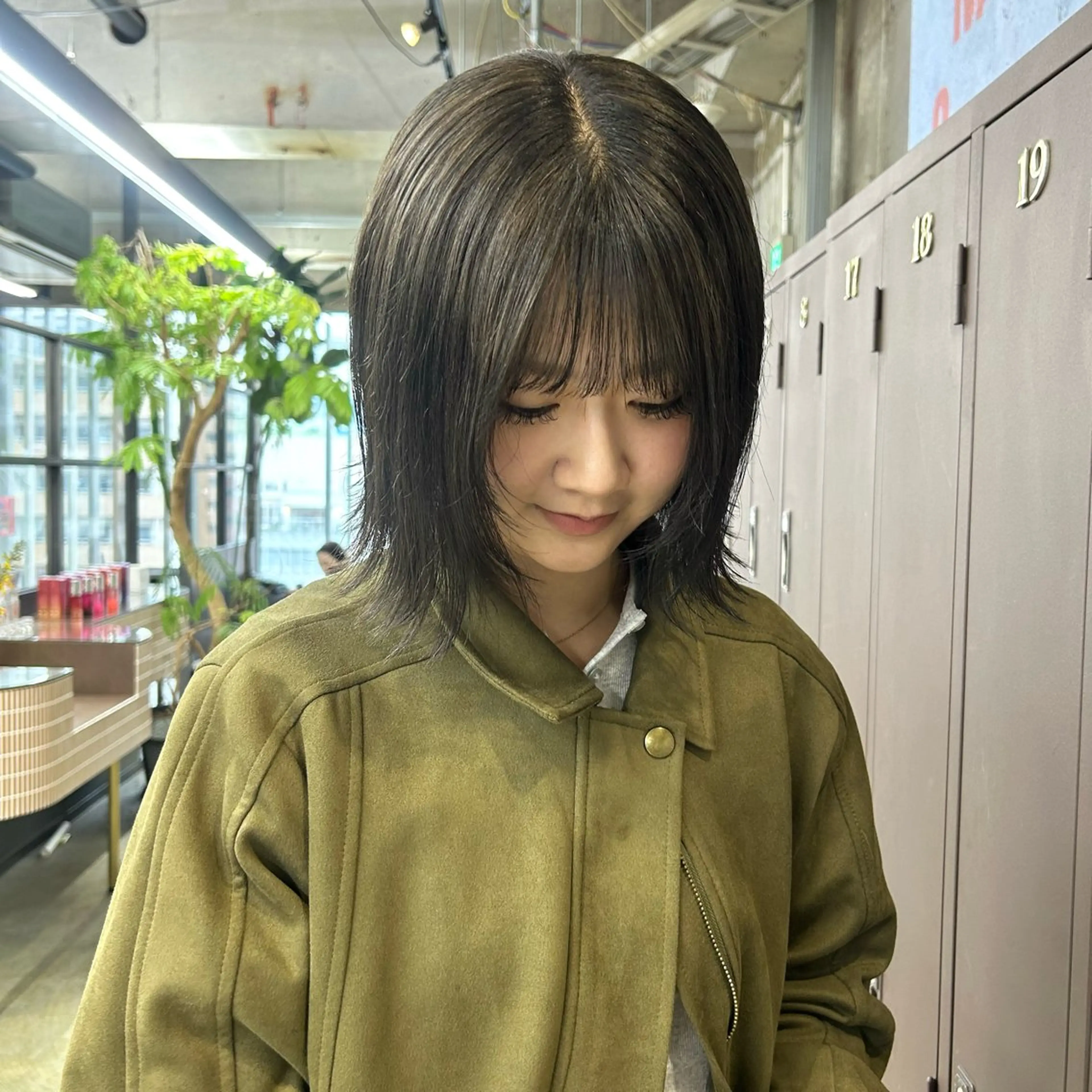 ミディアム カラー ヘアカラー 伊藤ほのか /パーマ/オリーブのヘアスタイル