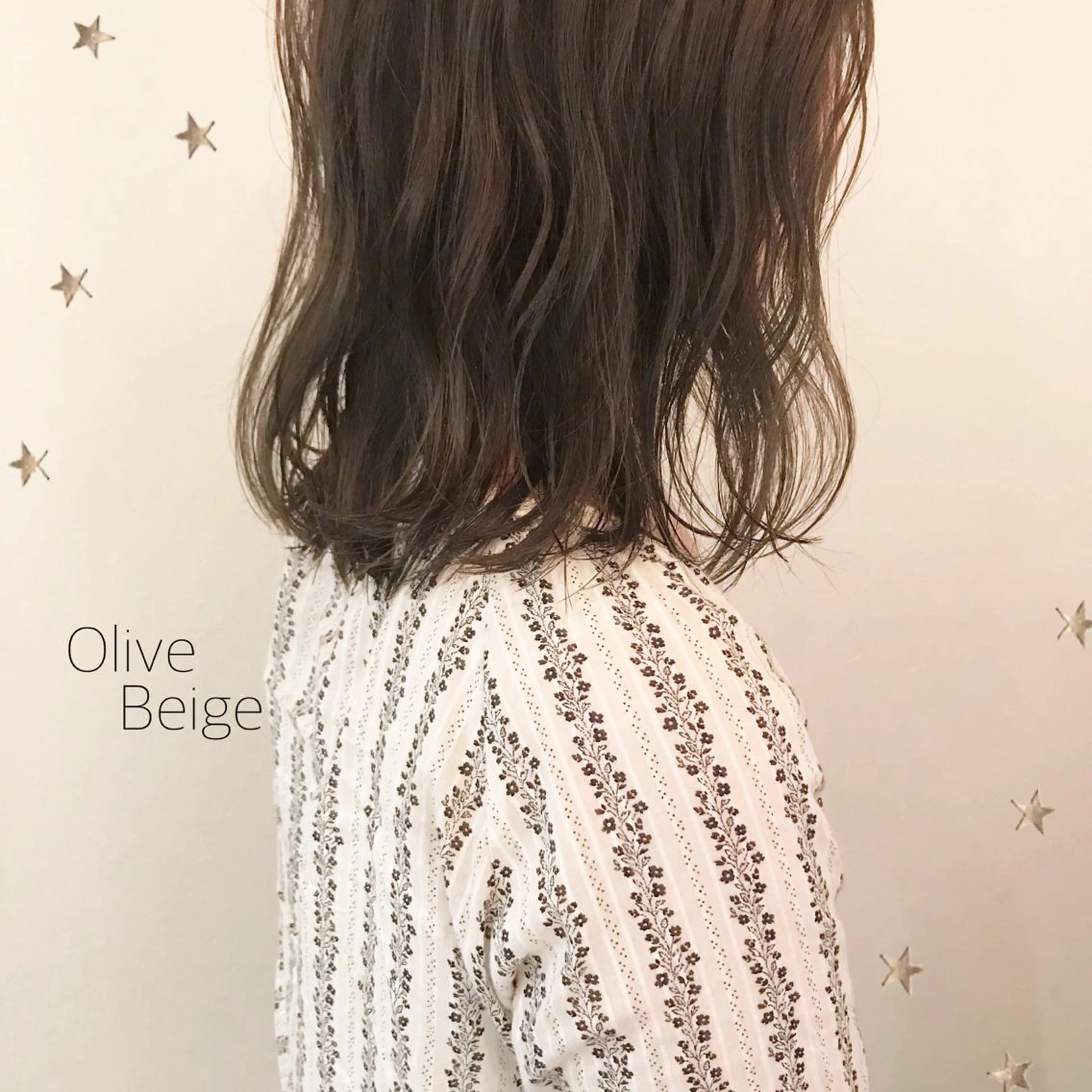 ミディアム カラー 市川 千夏のヘアスタイル