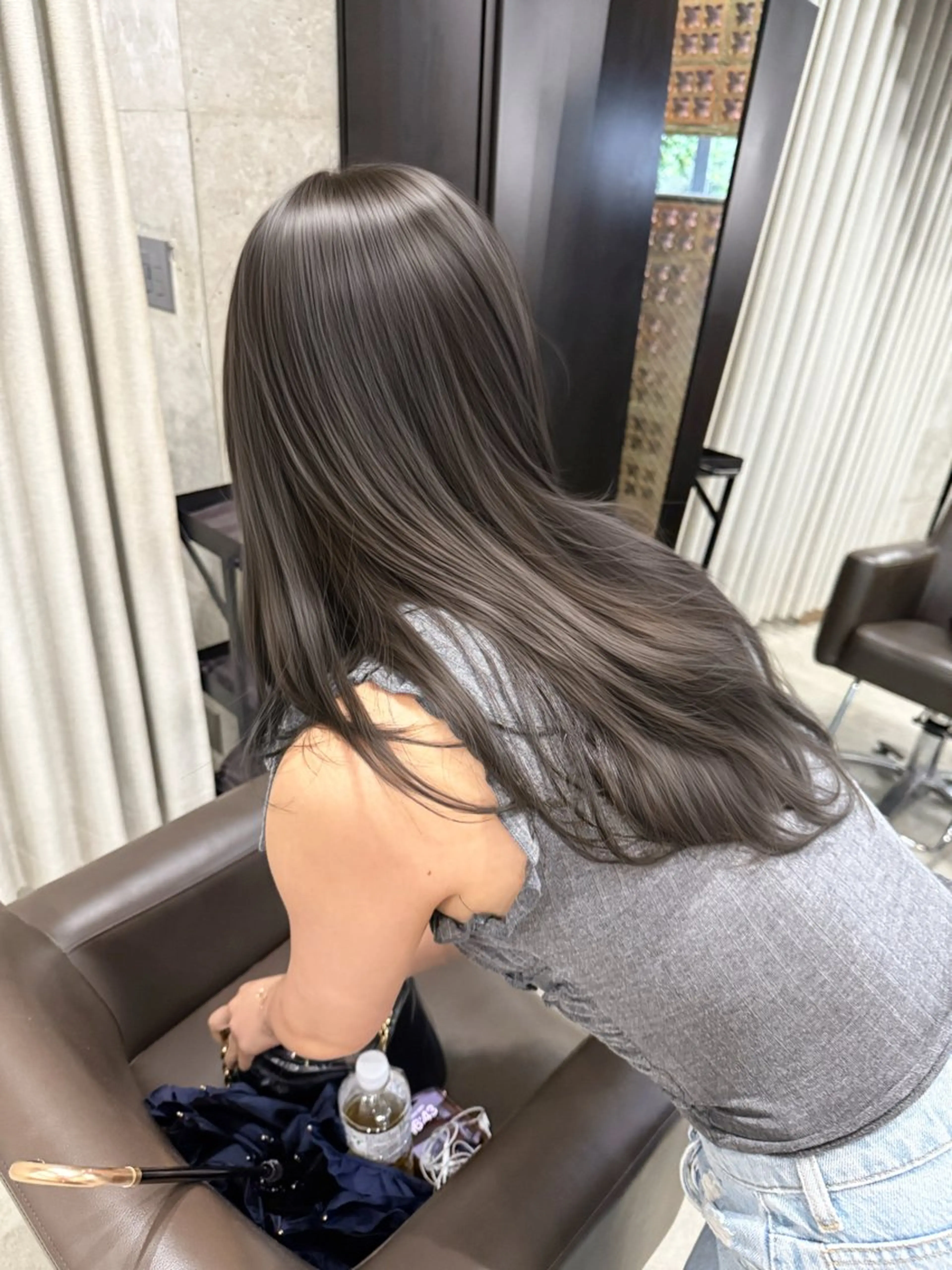 ロング カラー カット ヘアカラー トリートメント 表参道🌿赤み消し カラー/チナツのヘアスタイル