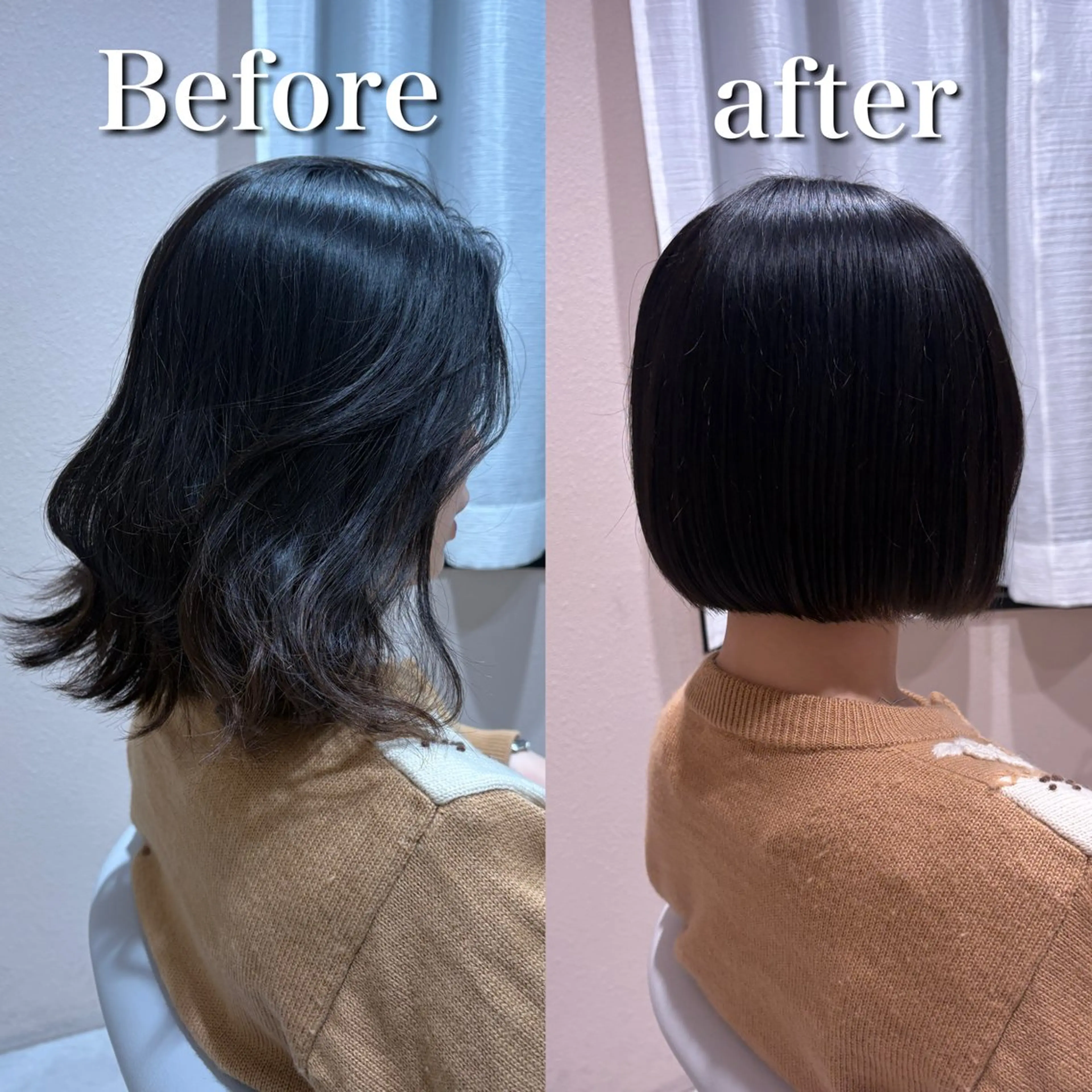 ショート ボブ 縮毛矯正 カット 縮毛矯正 トリートメント レイヤーボブ特化/ 横浜/伊藤　怜のヘアスタイル