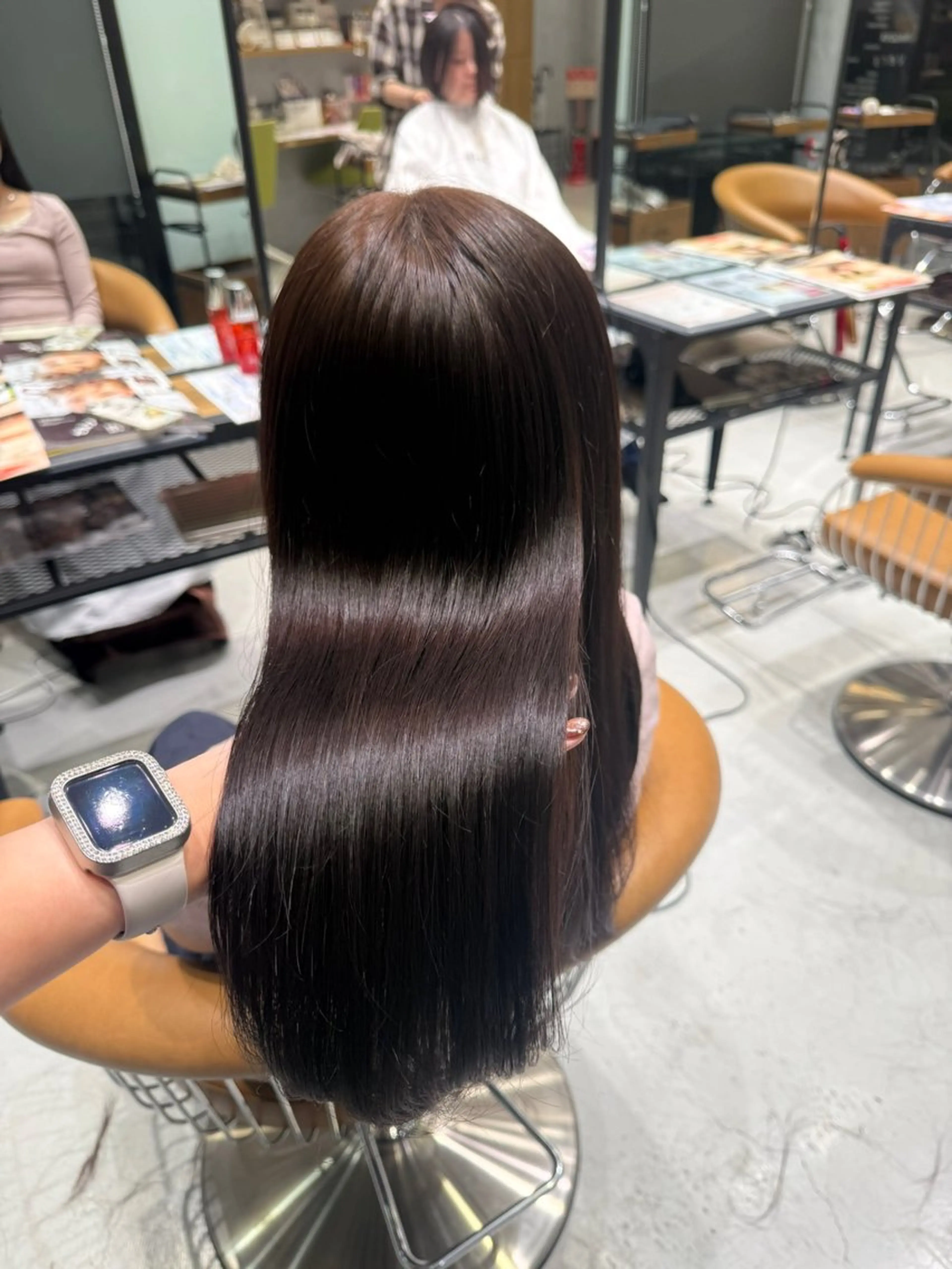 ロング カラー カット ヘアカラー Rinka🌷🩶 グレージュカラー🫧のヘアスタイル