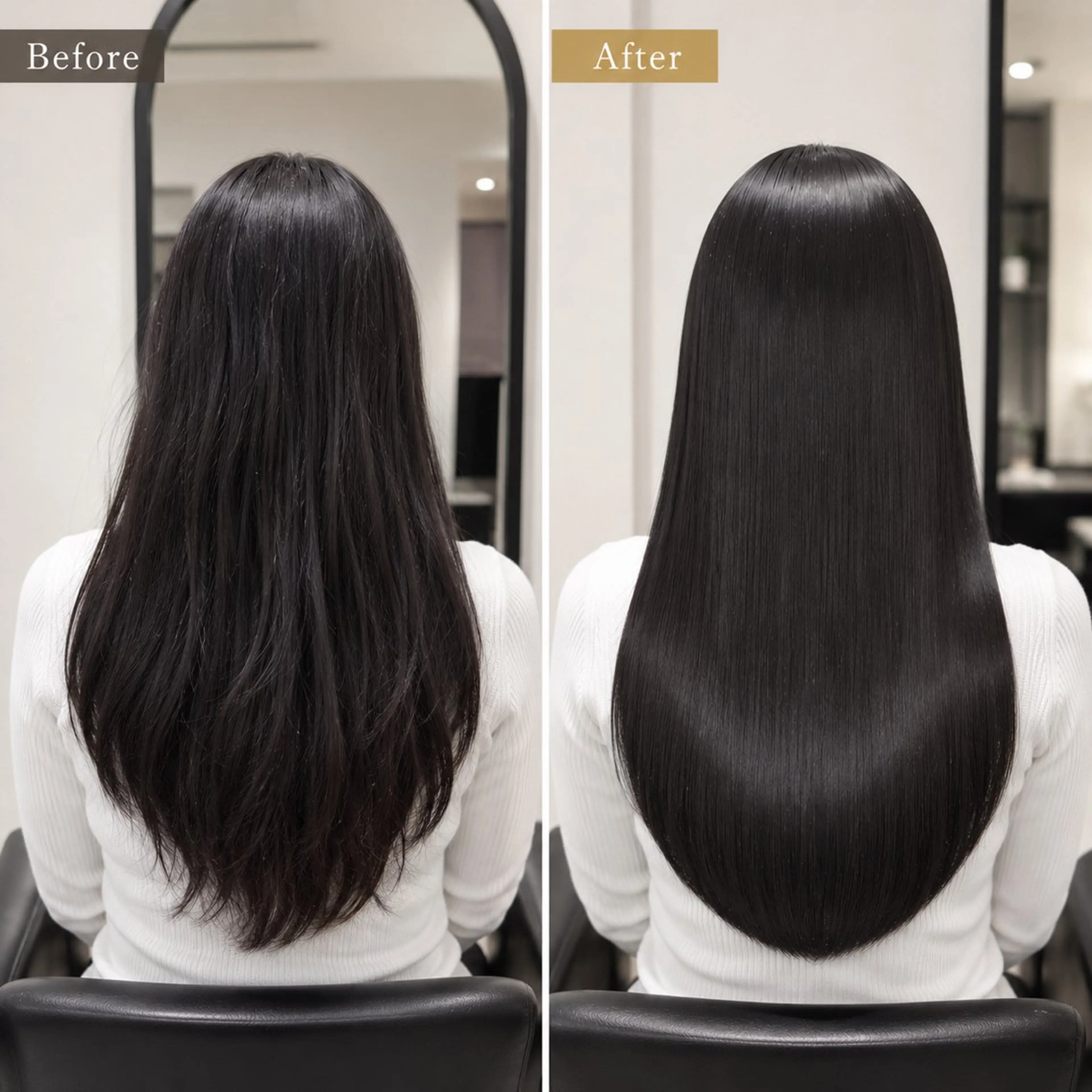 ロング カット ヘアカラー トリートメント uniii/新宿 髪質改善/縮毛矯正のヘアスタイル