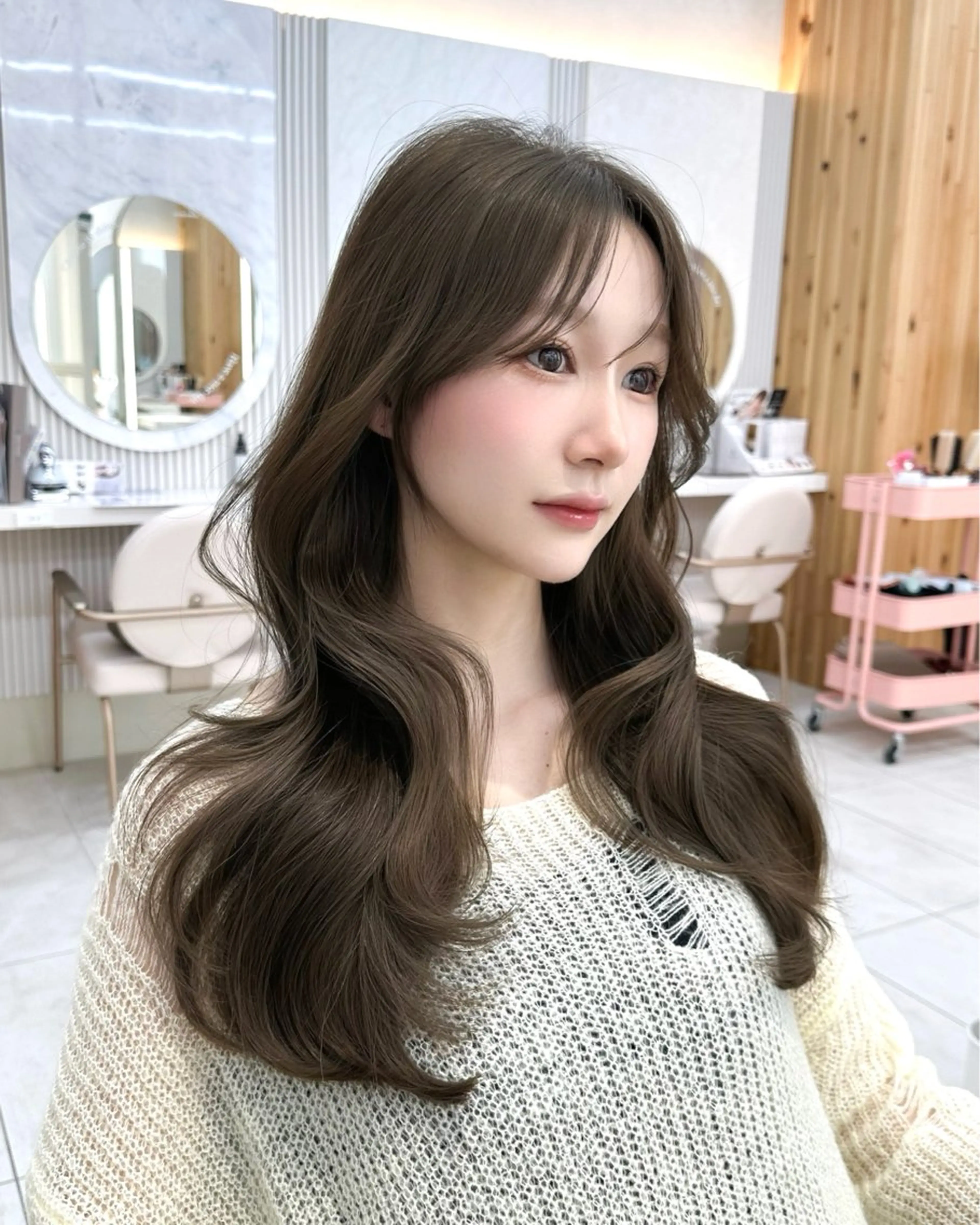 ロング カラー カット ヘアカラー トリートメント 🇰🇷韓国風くびれ ヘア🇰🇷中村優大のヘアスタイル
