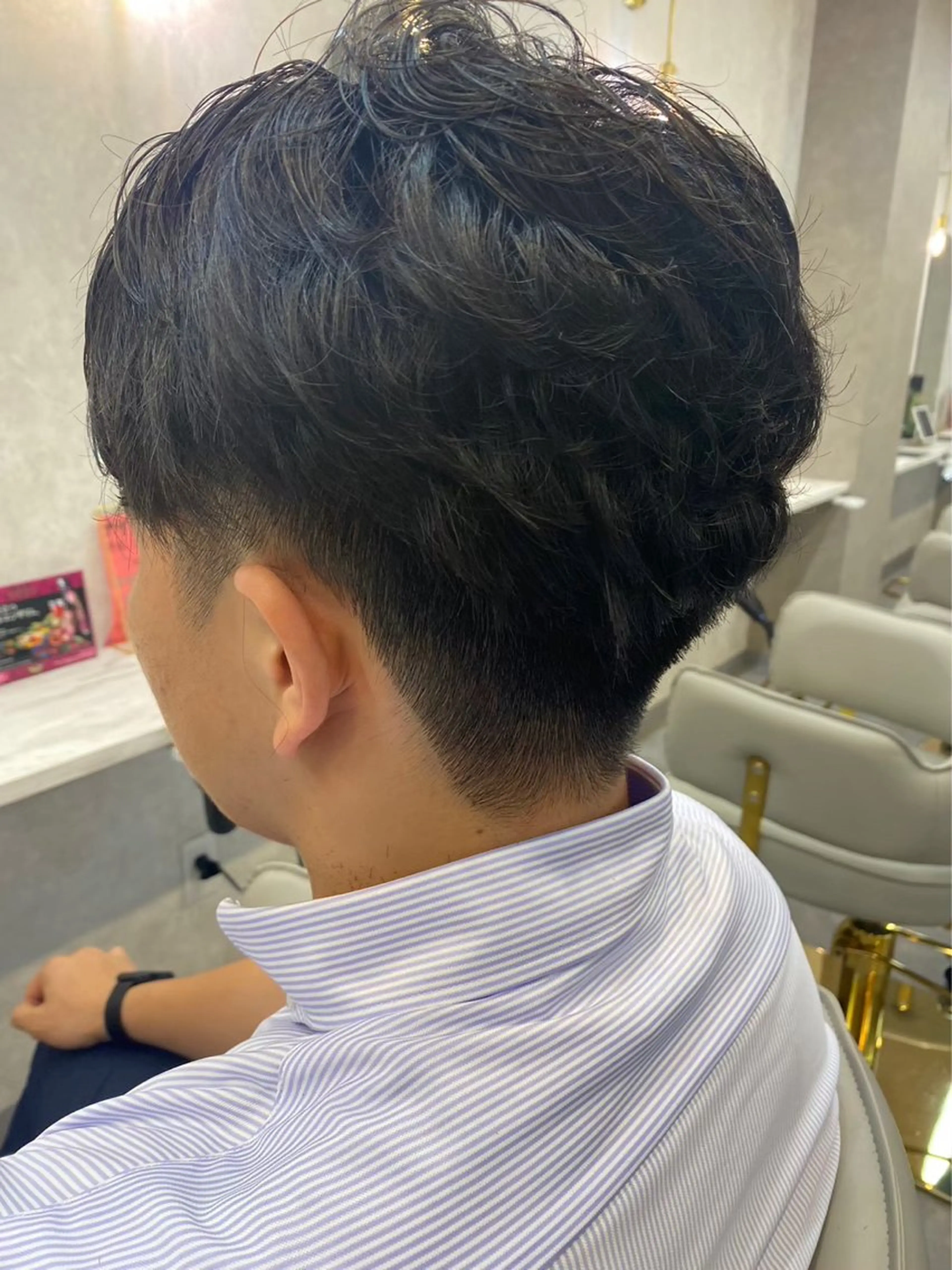 ショート パーマ メンズ カット パーマ ラゾアミスタ🕊 さとう ななほのヘアスタイル