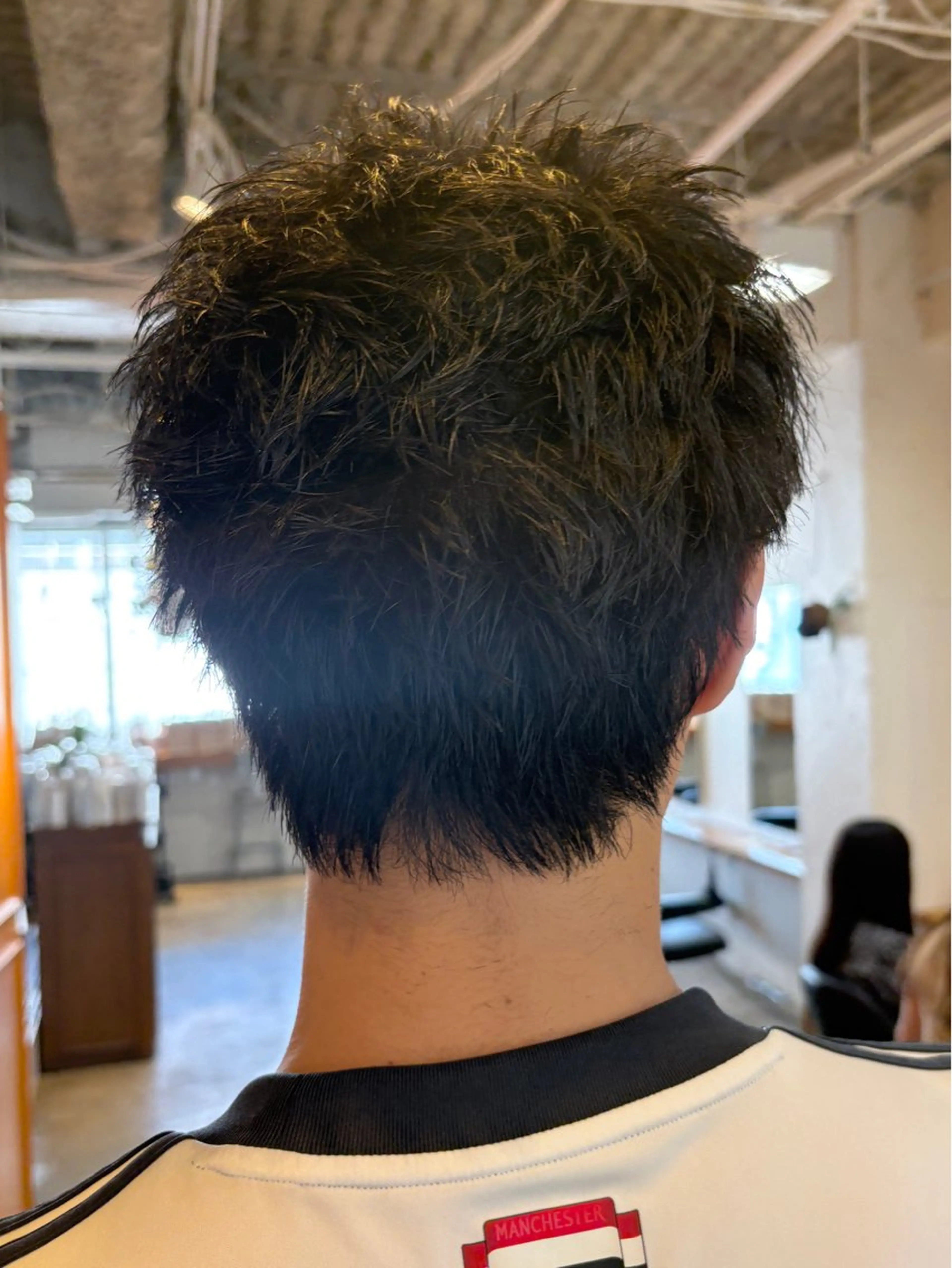 ショート パーマ メンズ 韓国ヘア/wカラー レイヤー/RIN🎀のヘアスタイル