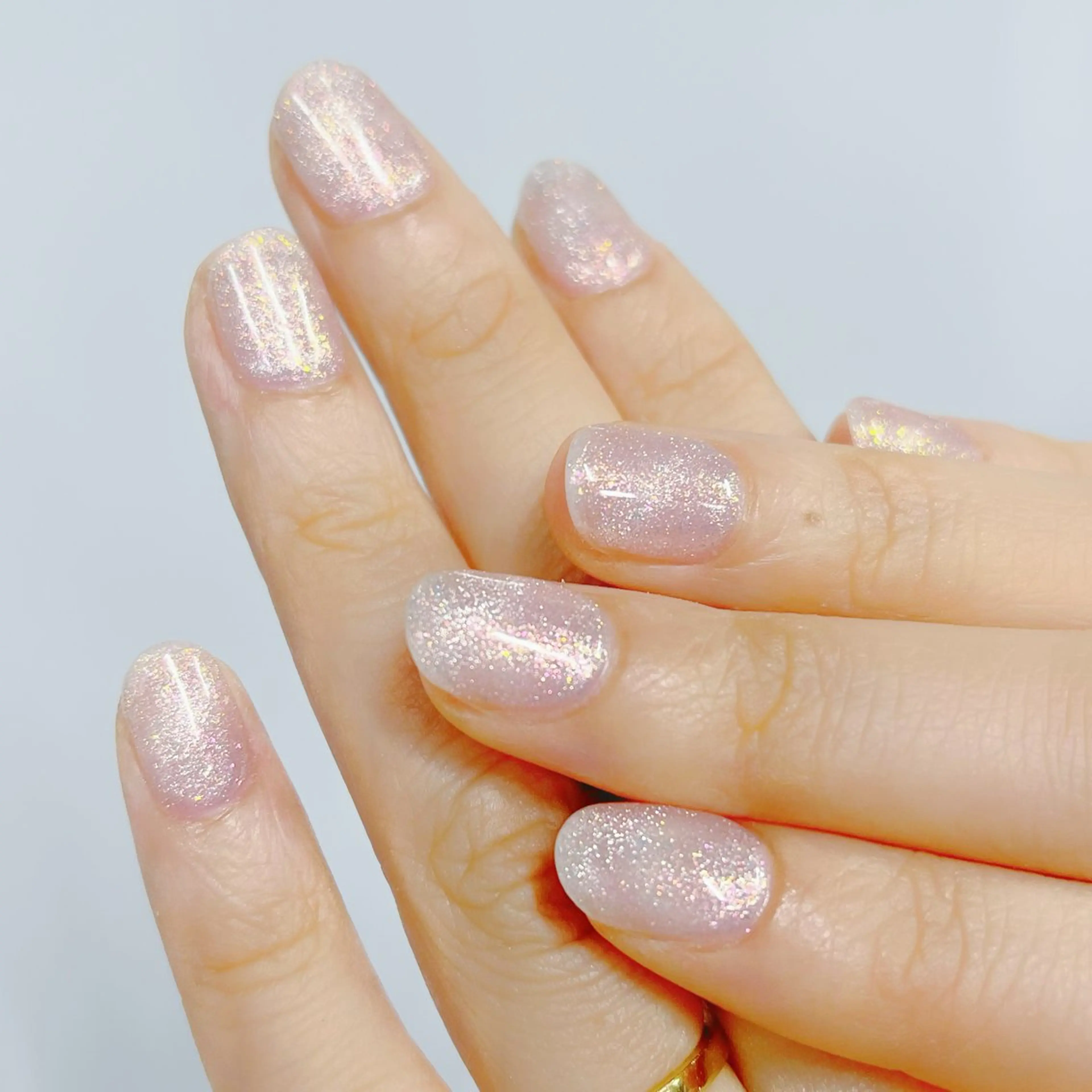 ネイル オーロラネイル ワンカラーネイル nappage 国分寺のネイルデザイン