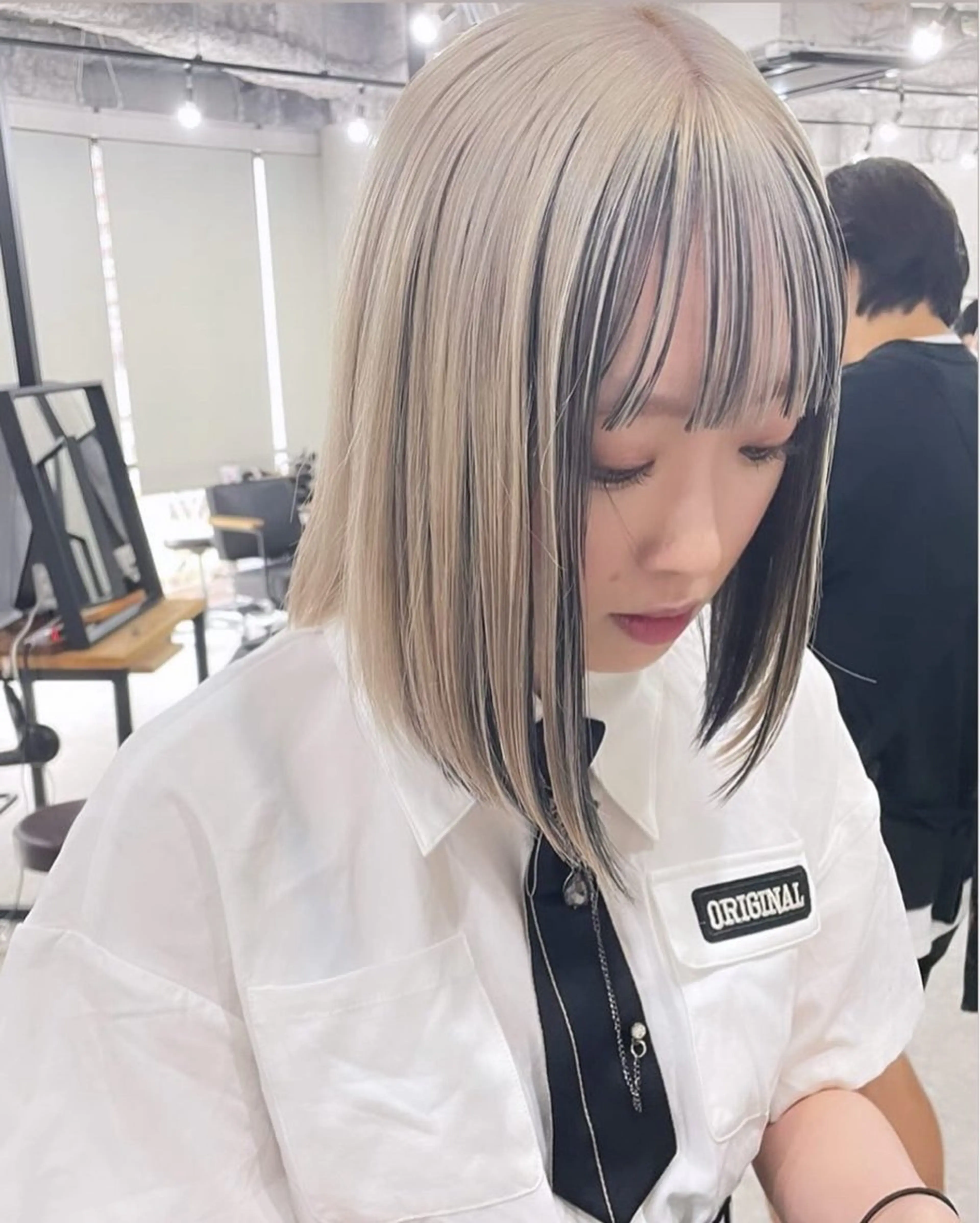 ミディアム カラー カット ヘアカラー トリートメント ｉｌｉ 大阪のヘアスタイル