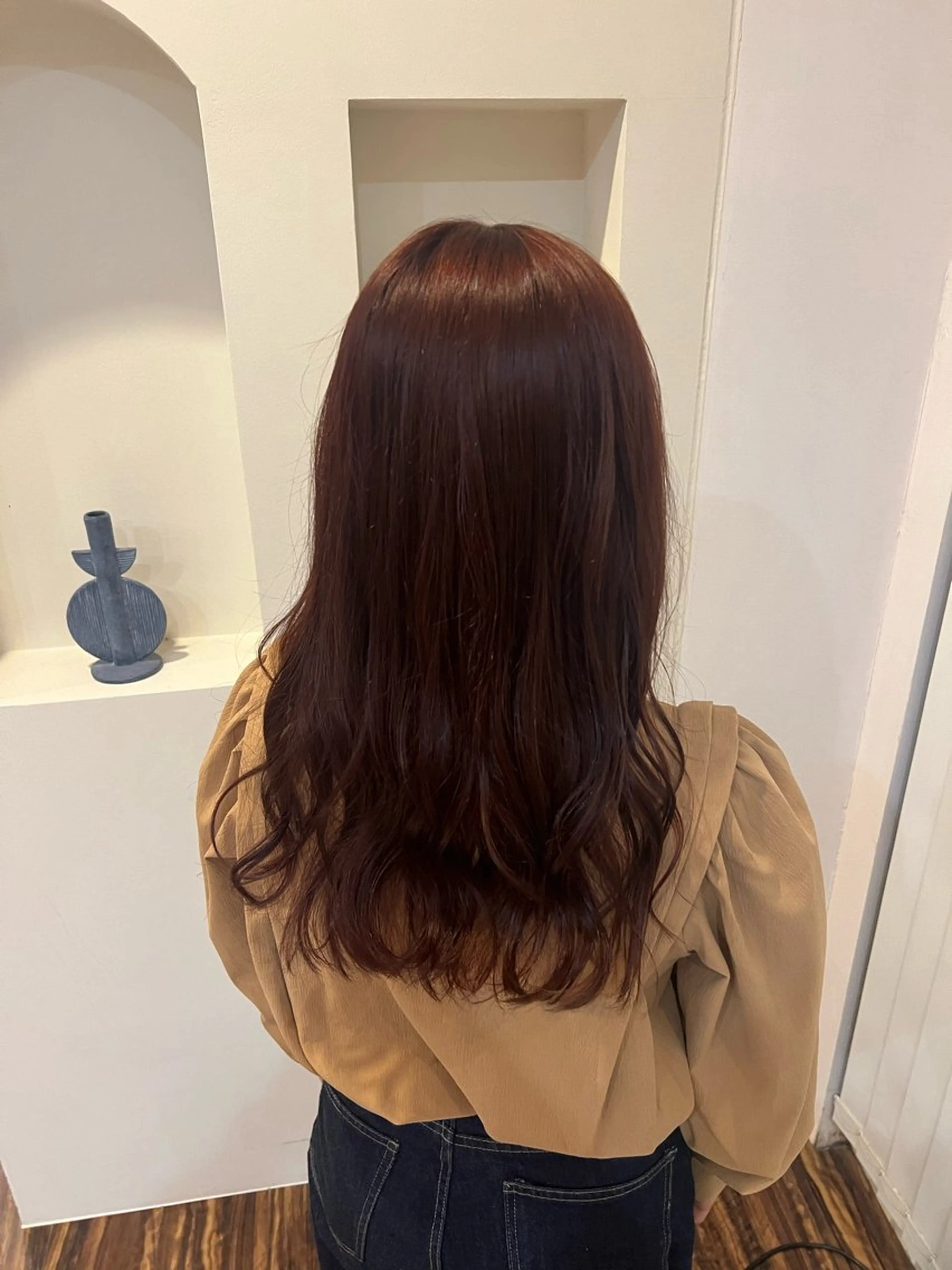 ロング カラー 安間 琴音のヘアスタイル