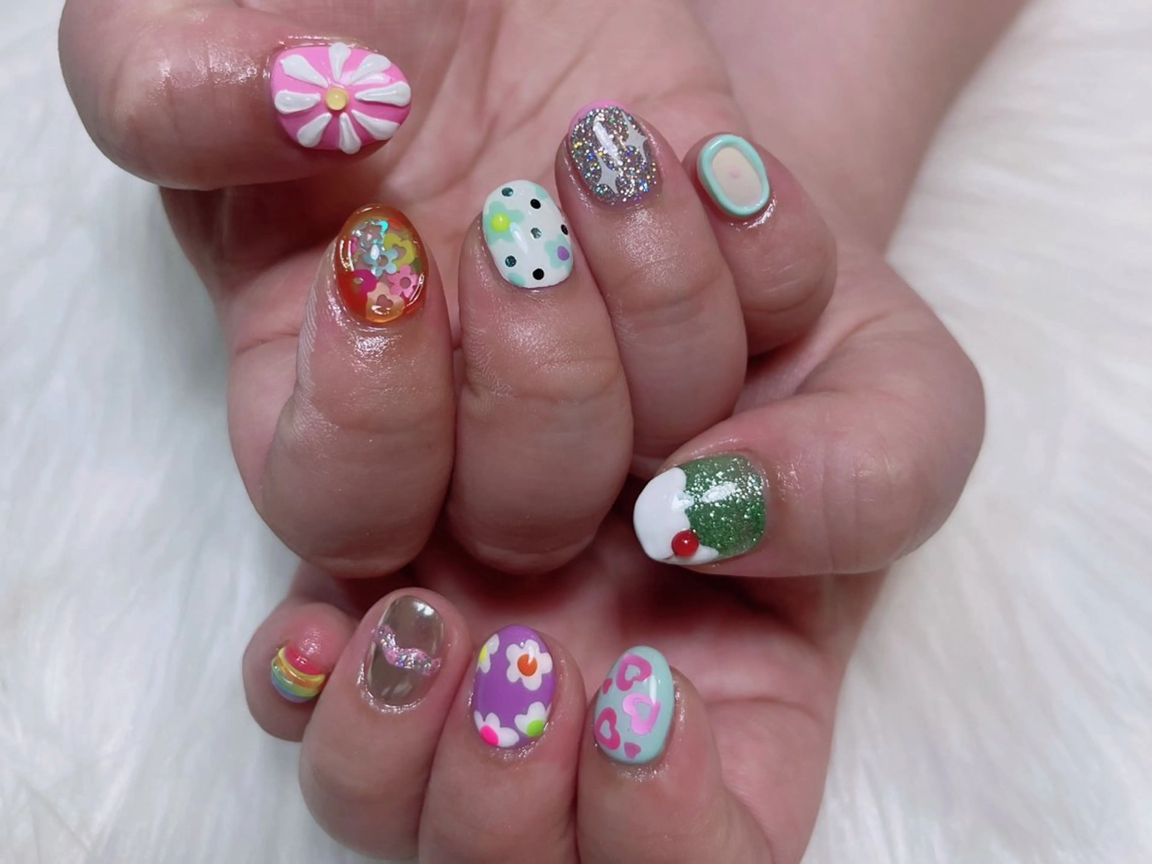 ネイル ハンドネイル ハンドケア ワンホン/韓国 nail 大阪アメ村のネイルデザイン