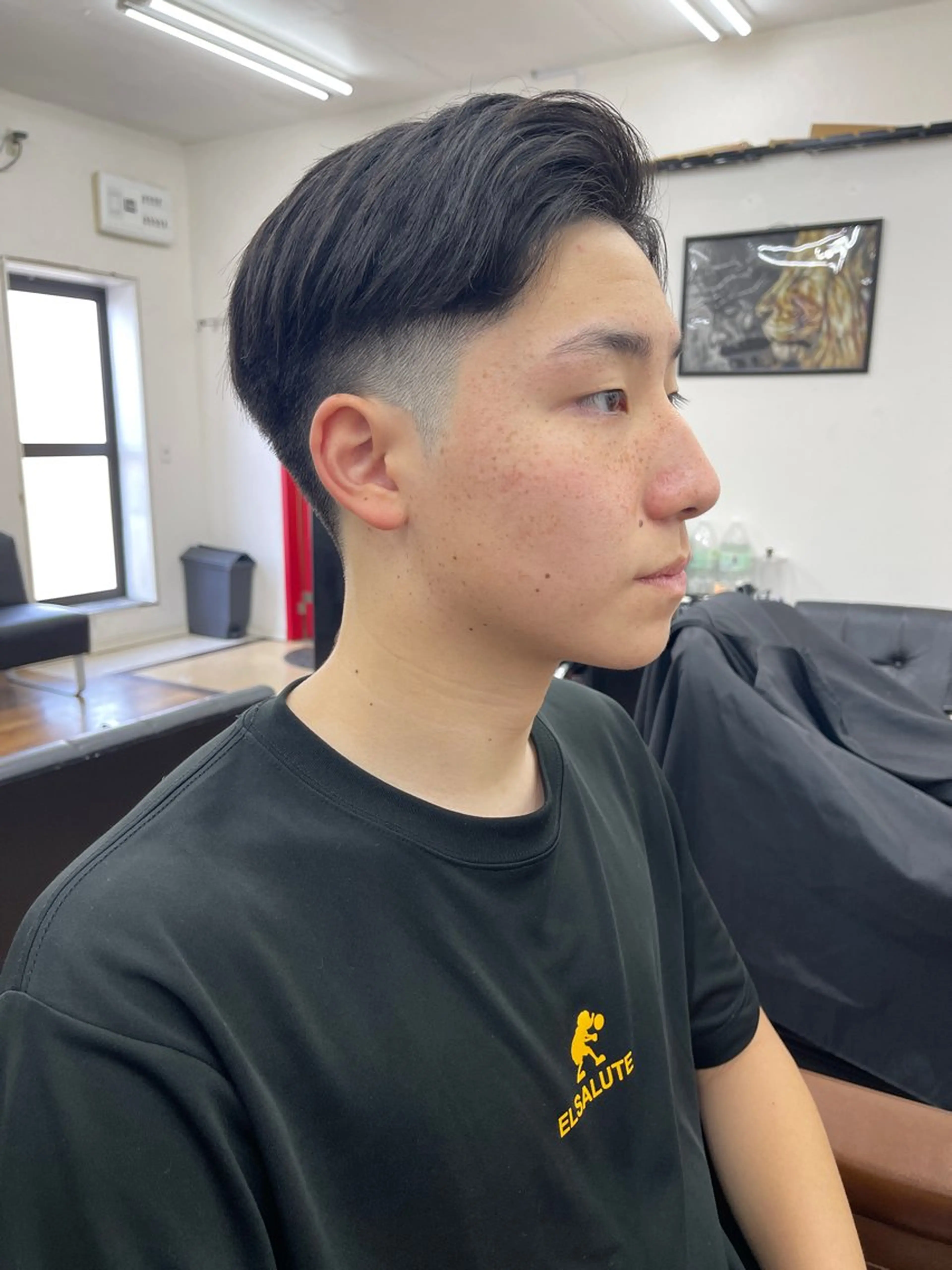 ショート メンズ カット 女性理容師 黒岩　さちのヘアスタイル
