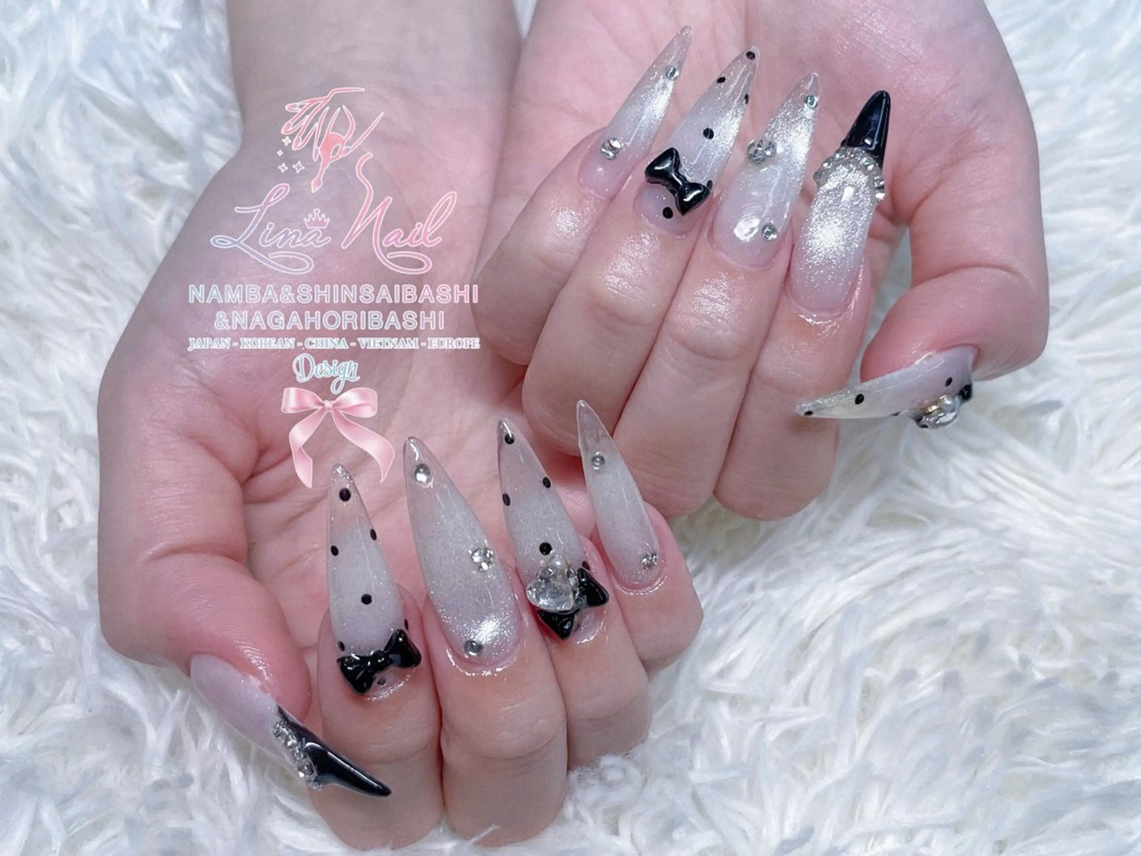 ネイル チークネイル 桜ネイル フラッシュネイル フットネイル ジェルネイル ハンドネイル リナネイル アメ村心斎橋店のネイルデザイン