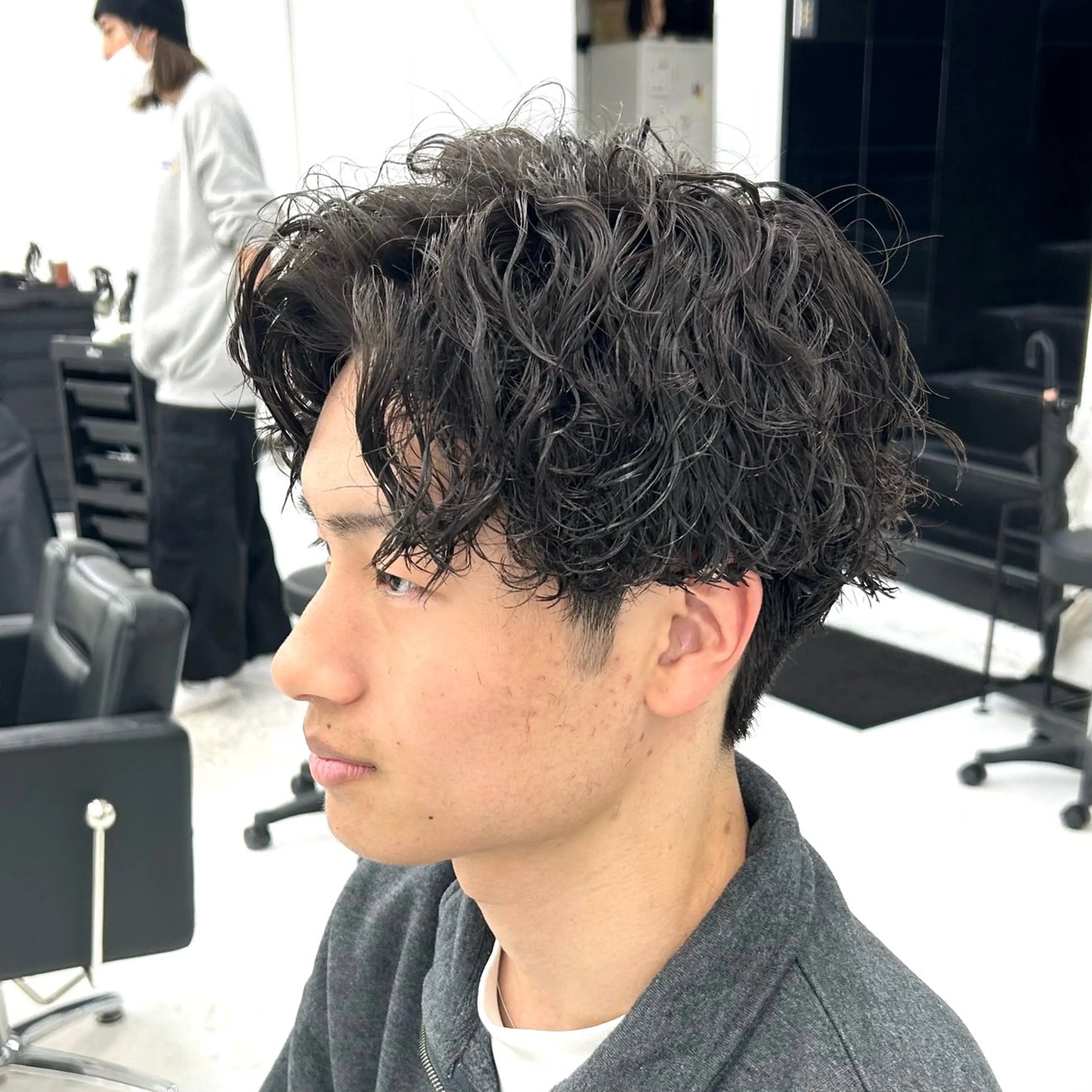 ショート パーマ メンズ メンズパーマ ツイストスパイラルパーマ 波巻きパーマ スパイラルパーマ カット パーマ 【メンズパーマ特化】 🍏網中勇喜のヘアスタイル