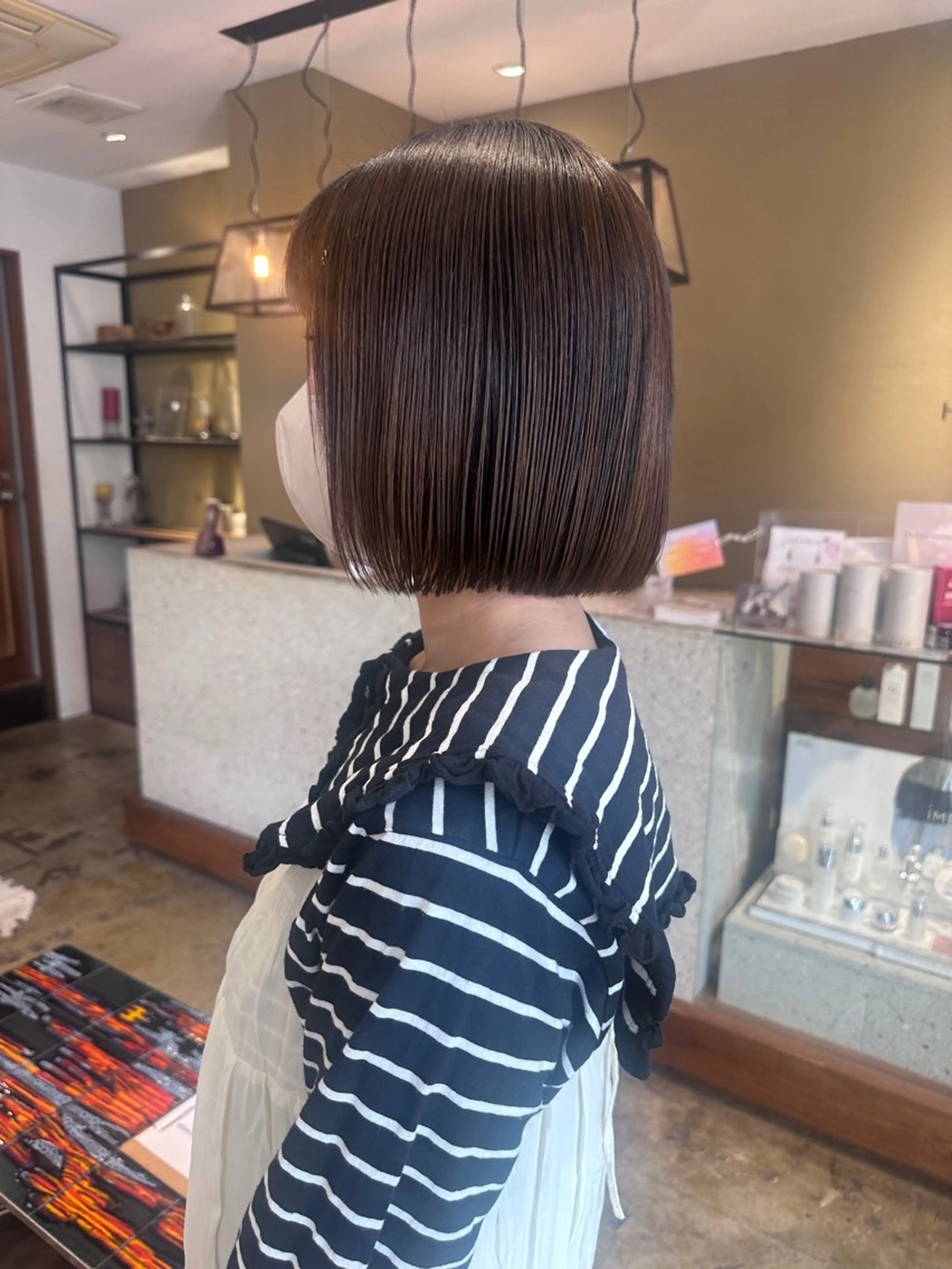 ショート 切りっぱなしボブ ボブ カット YUI.⋆𝜗𝜚 /レイヤー/ボブのヘアスタイル