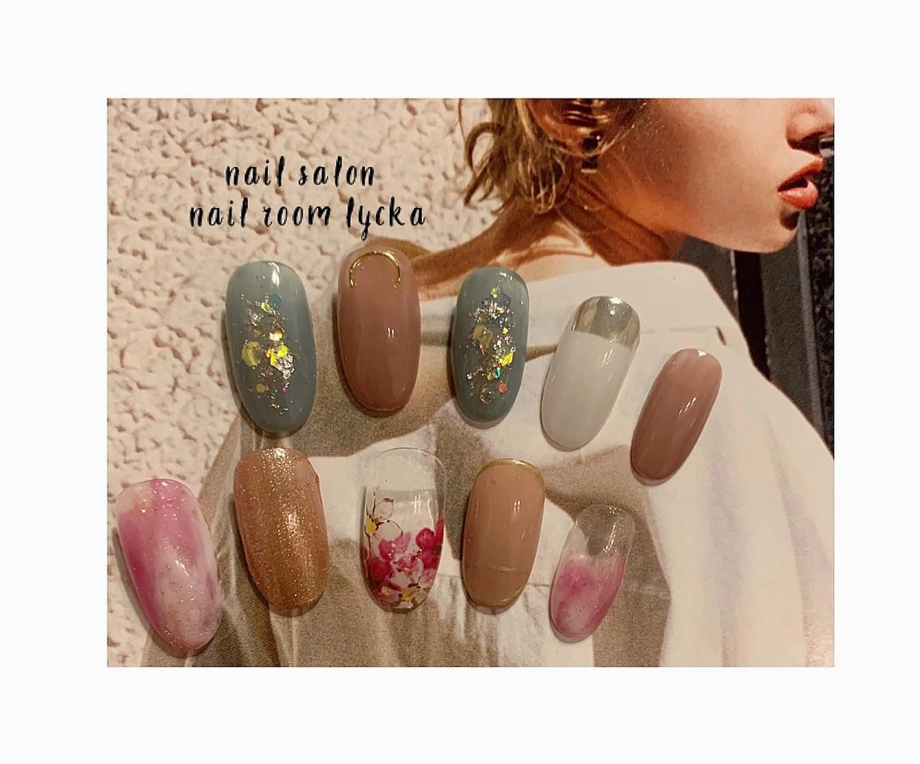ネイル ジェルネイル ニュアンスネイル パラジェル 春ネイル 夏ネイル ﾈｲﾙﾙｰﾑﾘｯｶ 𝐦𝐚𝐲𝐮のネイルデザイン
