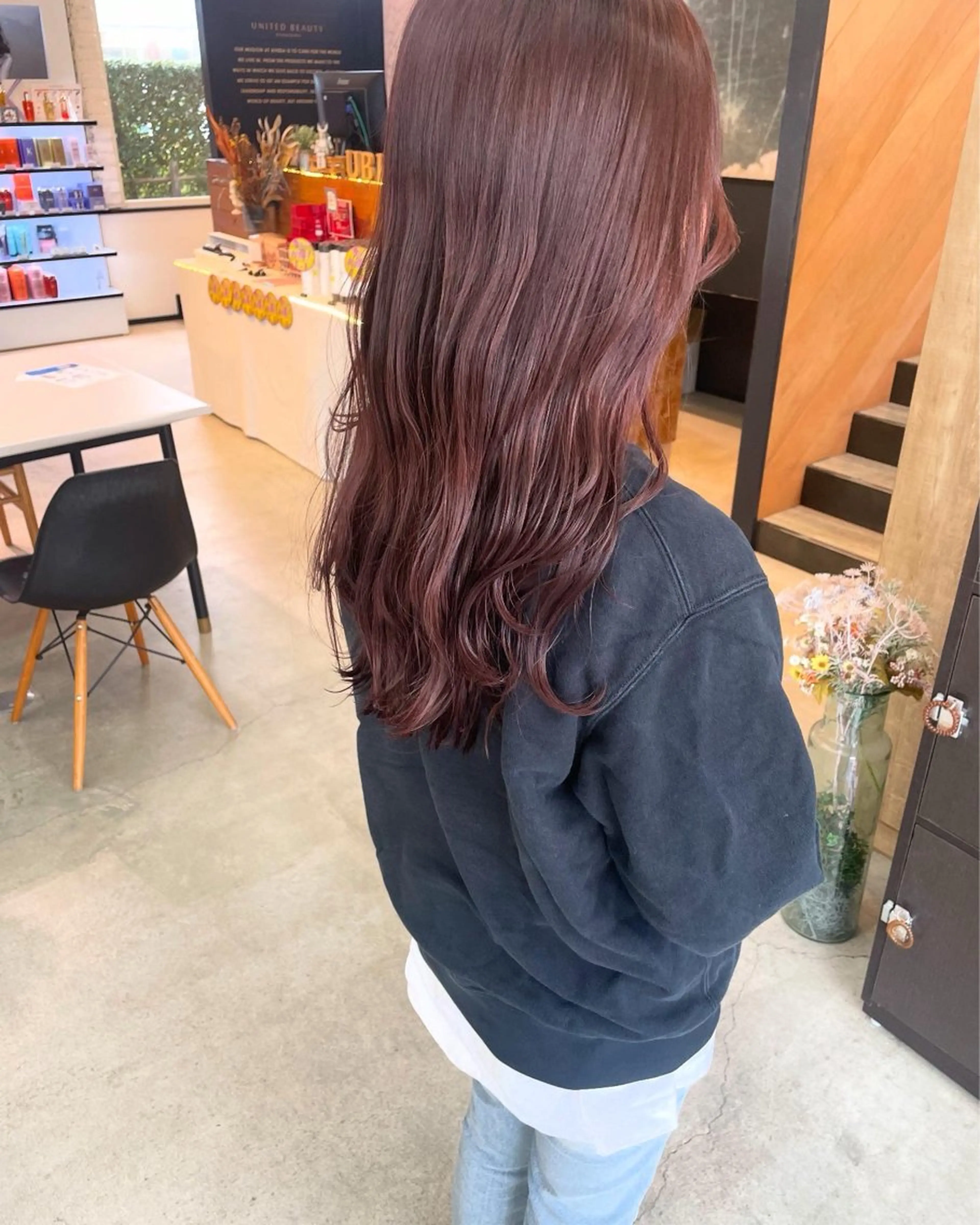 セミロング ヘアカラー テラダ ユウシン西金沢のヘアスタイル