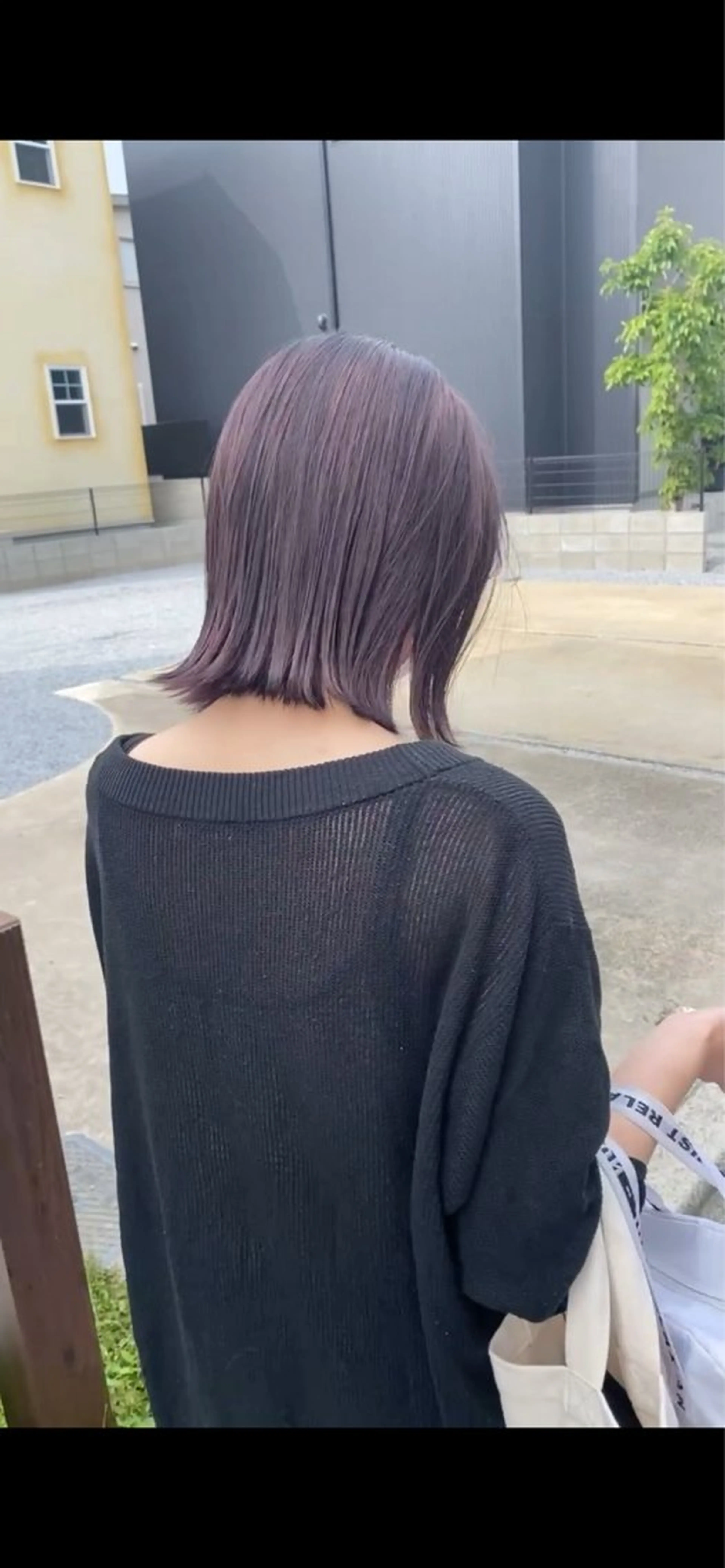 カラー ラベンダーカラー 檜 果歩のヘアスタイル