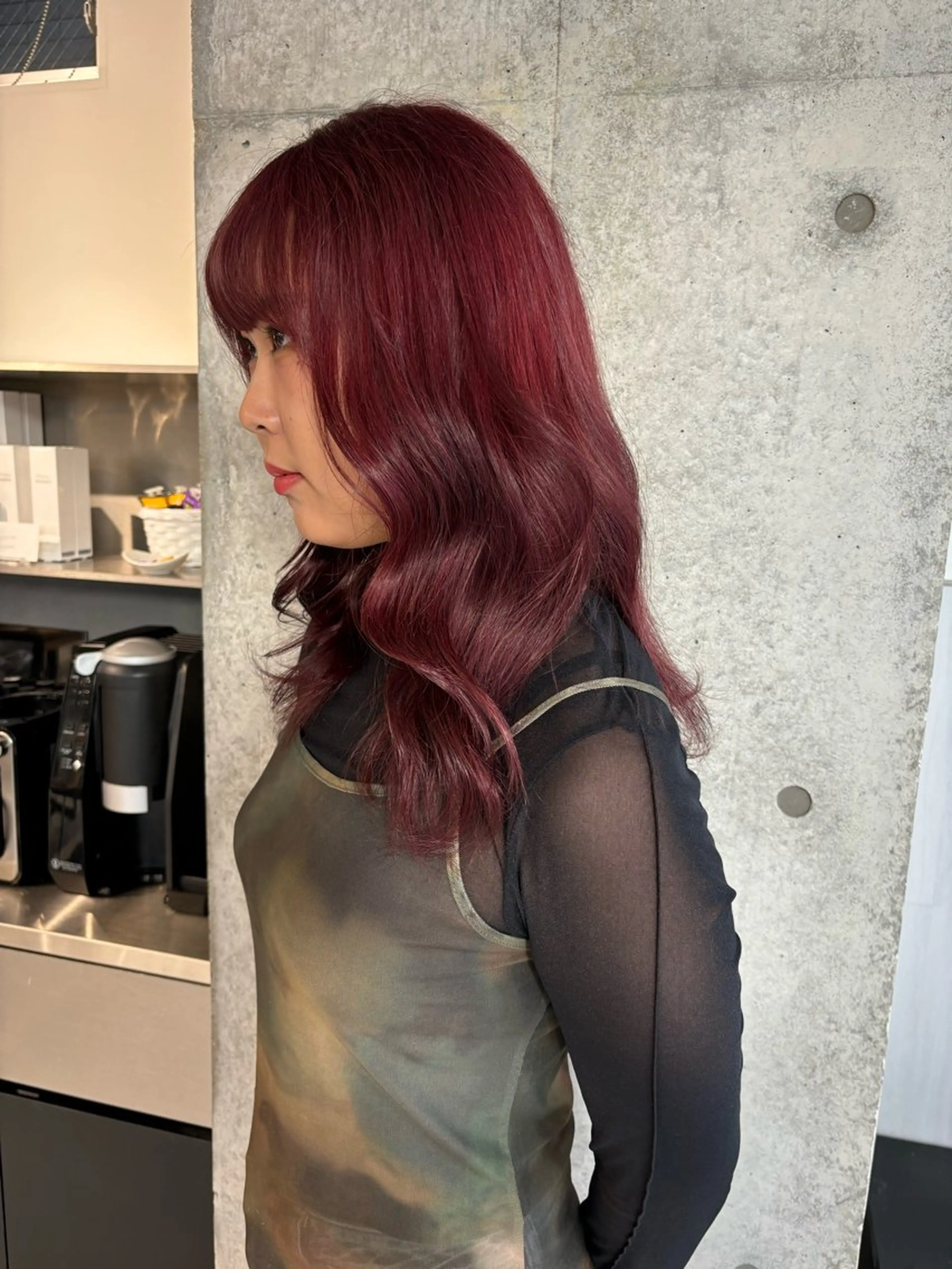 ミディアム カラー ブリーチ ヘアカラー Miyu🎀レイヤー ／透明感カラー🪽のヘアスタイル