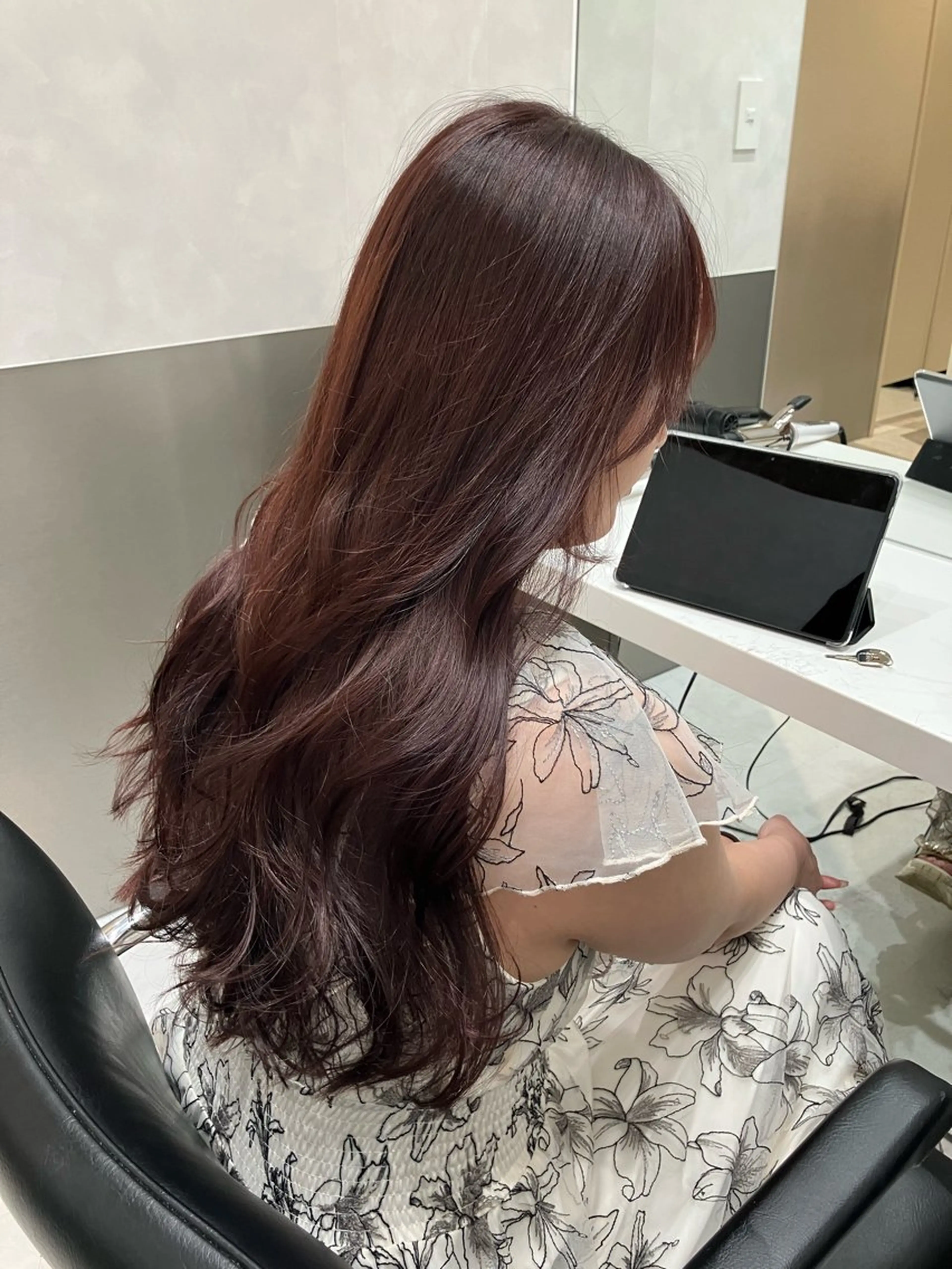 ロング カット ヘアカラー トリートメント GO TODAY SHAIRE SALON原宿vita店舗所属・💖ブリーチなし透明 感💖ASAHIのヘアスタイル