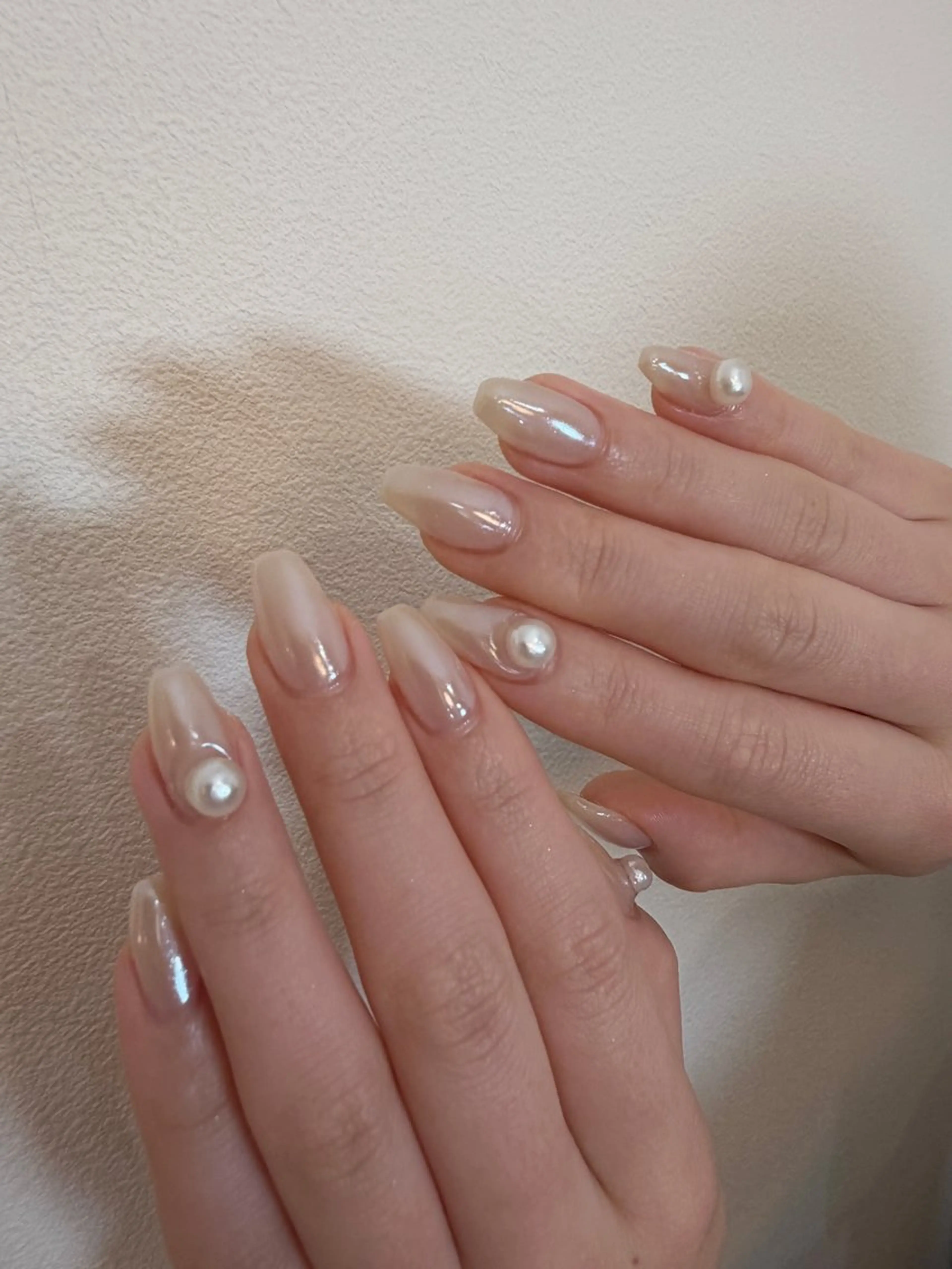 ネイル ハンドネイル anyora nail salon所属・大人ワンホン キラキラ/Ayanoのネイルデザイン