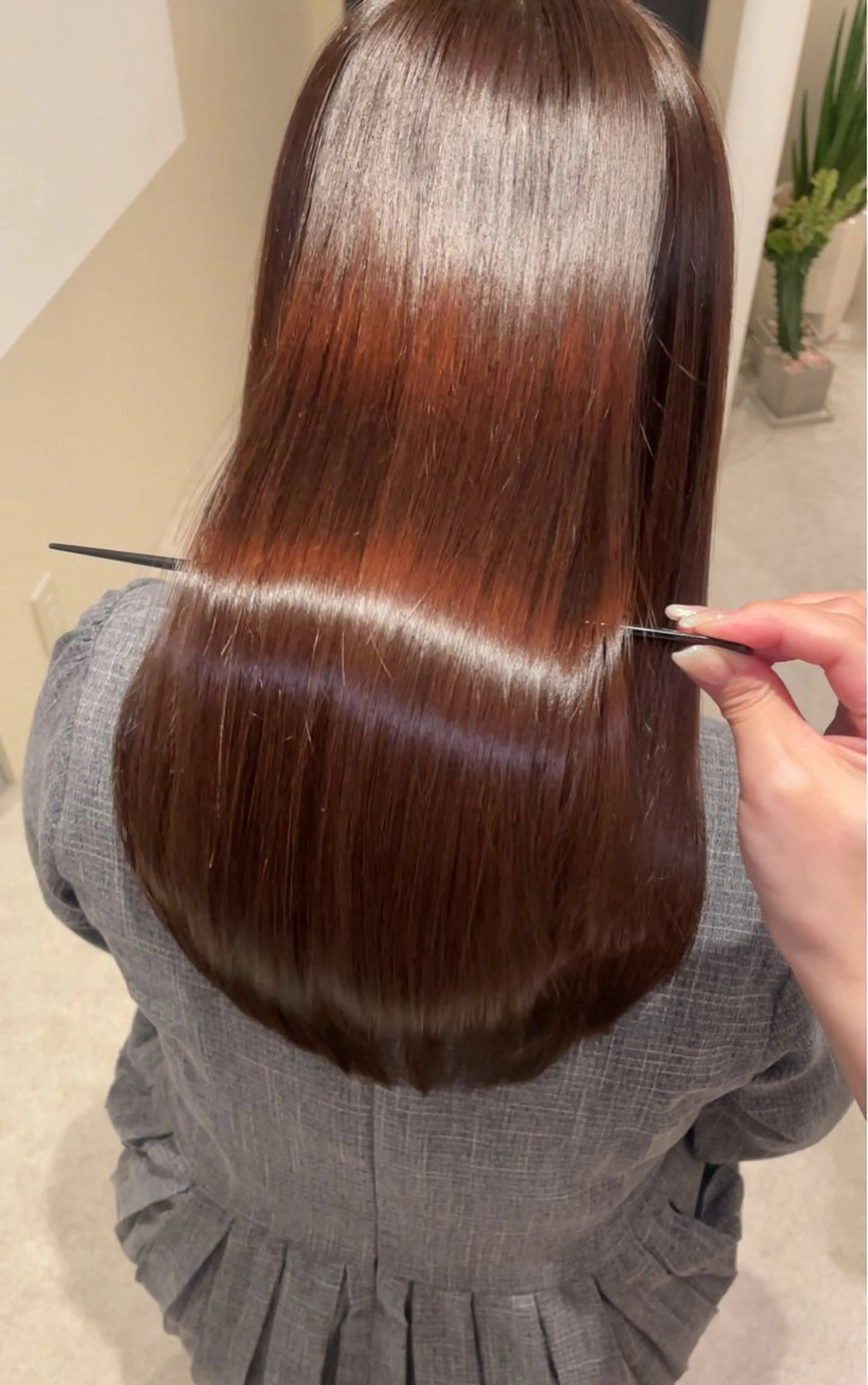 セミロング カラー Bonheur銀座 🐰✨️タナカミサのヘアスタイル