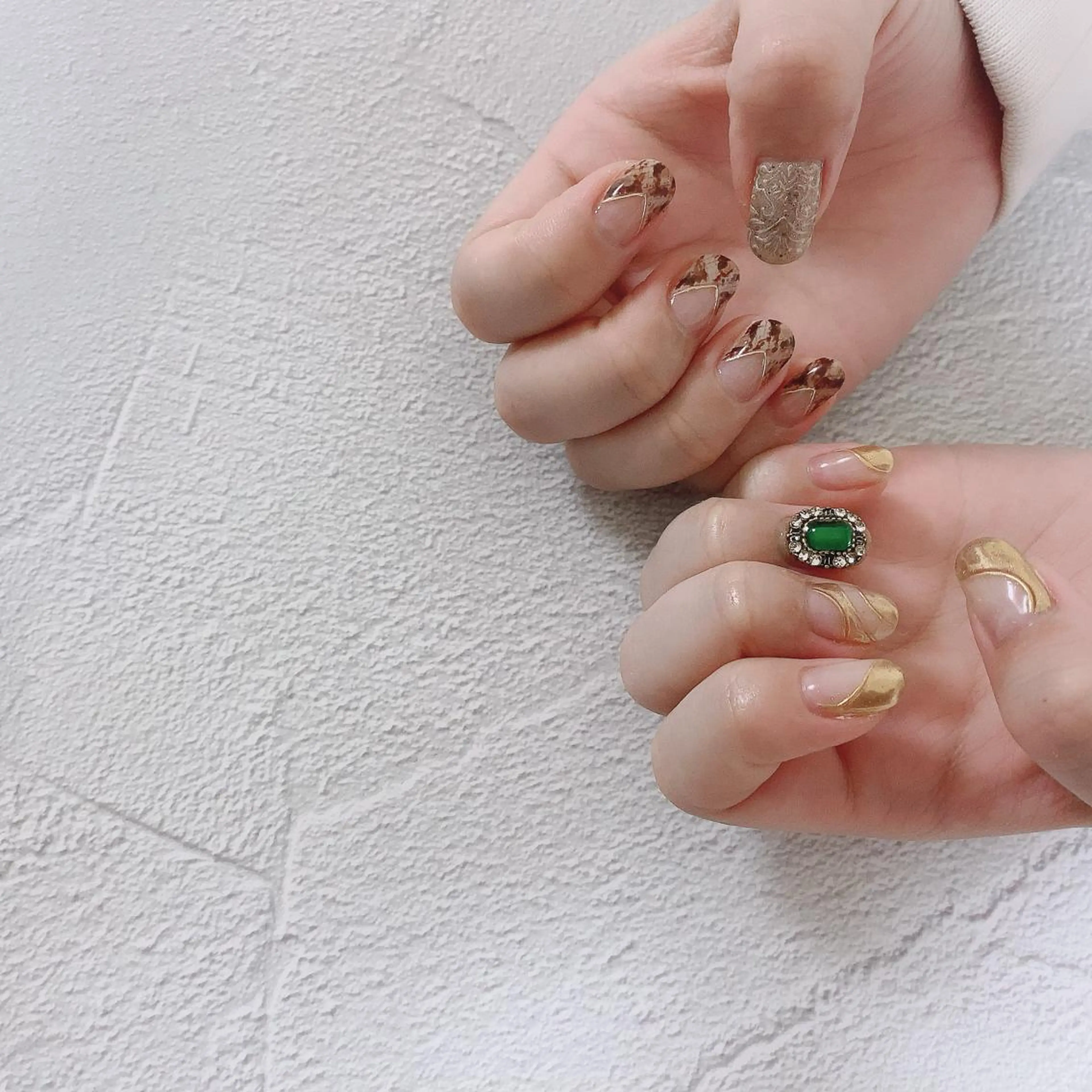 ネイル ミラーネイル ハンドネイル SOL NAILのネイルデザイン