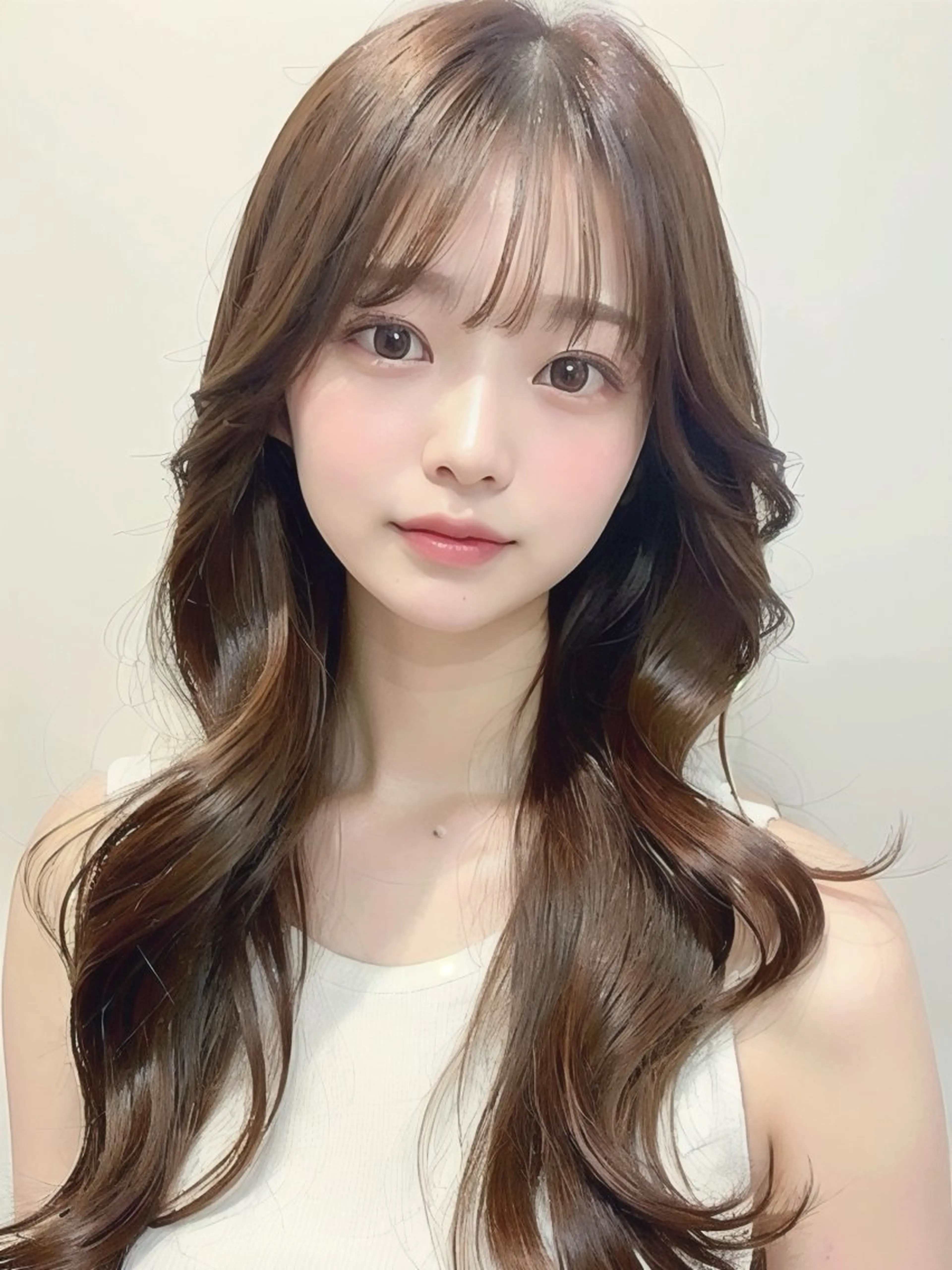 セミロング ハイライト 髪質改善 韓国風ヘア レイヤーカット 縮毛矯正 ヘアカラー トリートメント 髪質改善/レイヤー/ ショート/koshiのヘアスタイル