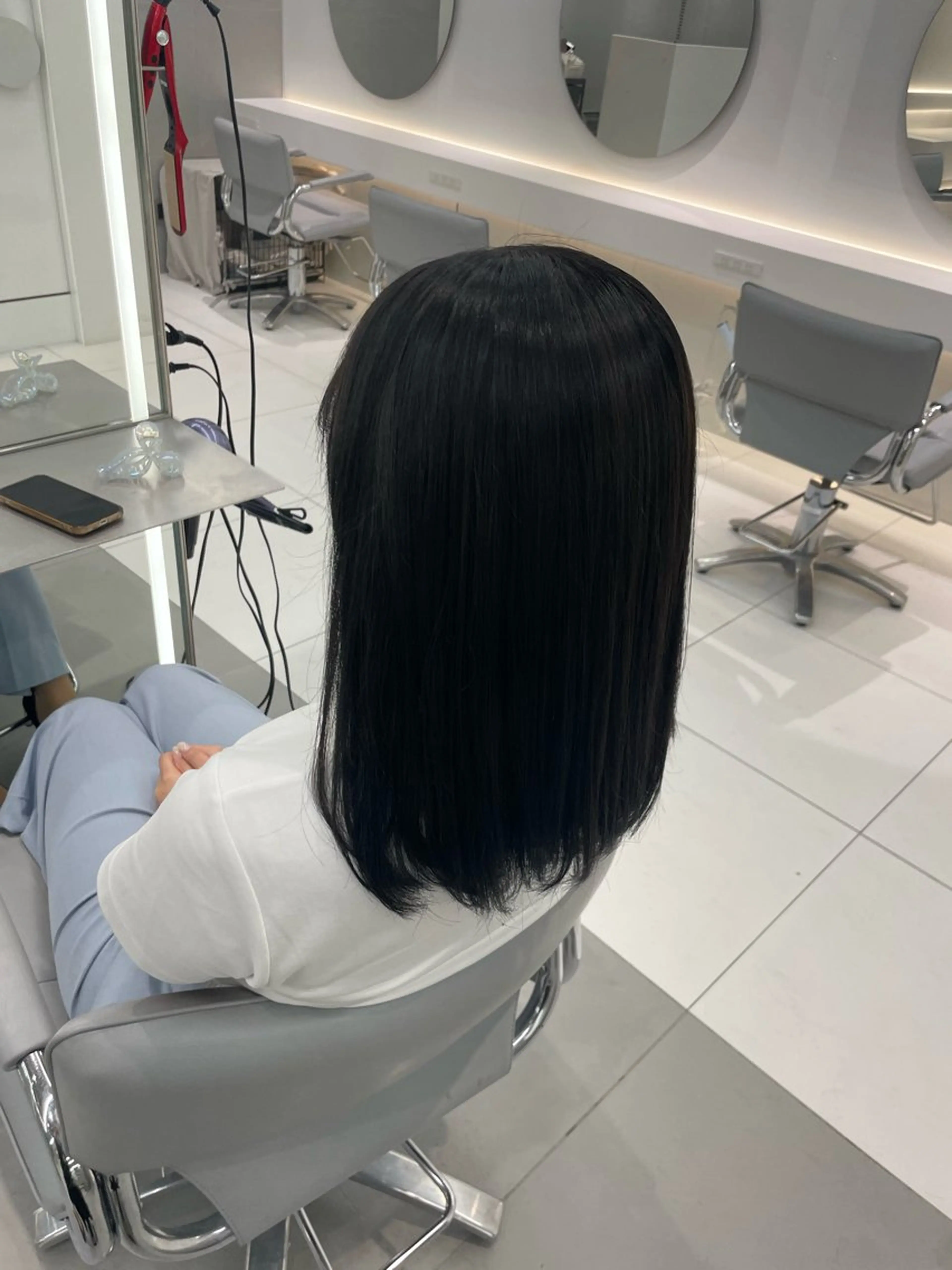 ミディアム ヘアセット🎀耳つぼ 👂💎MONAMIのヘアスタイル