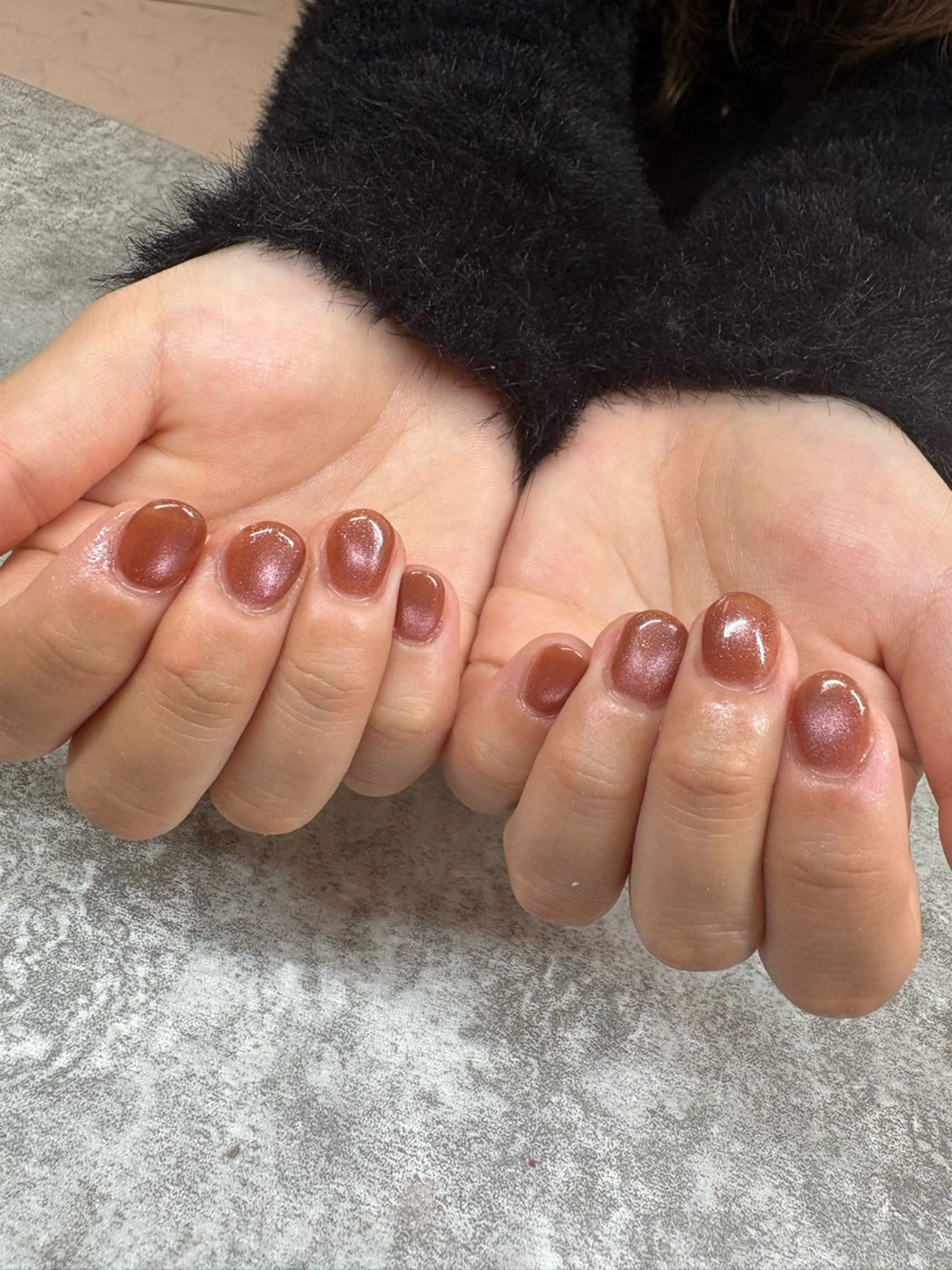 ネイル オーロラネイル ボルドー クリアネイル フラッシュネイル フットネイル ハンドネイル パラジェルフィルイン マグネット/倉持のネイルデザイン