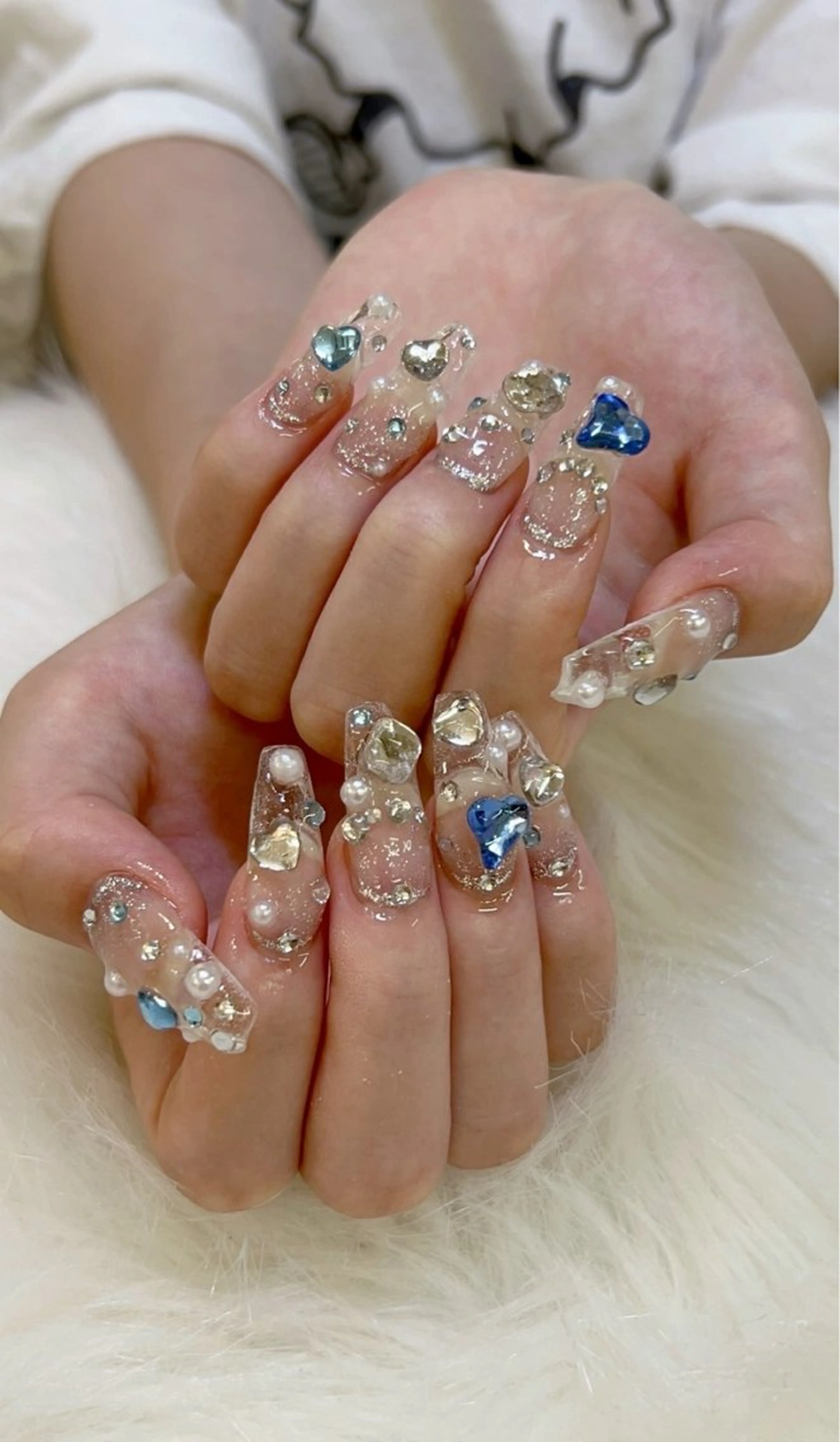 ネイル クリアネイル 長さ出し 鈴木 亜和音のネイルデザイン