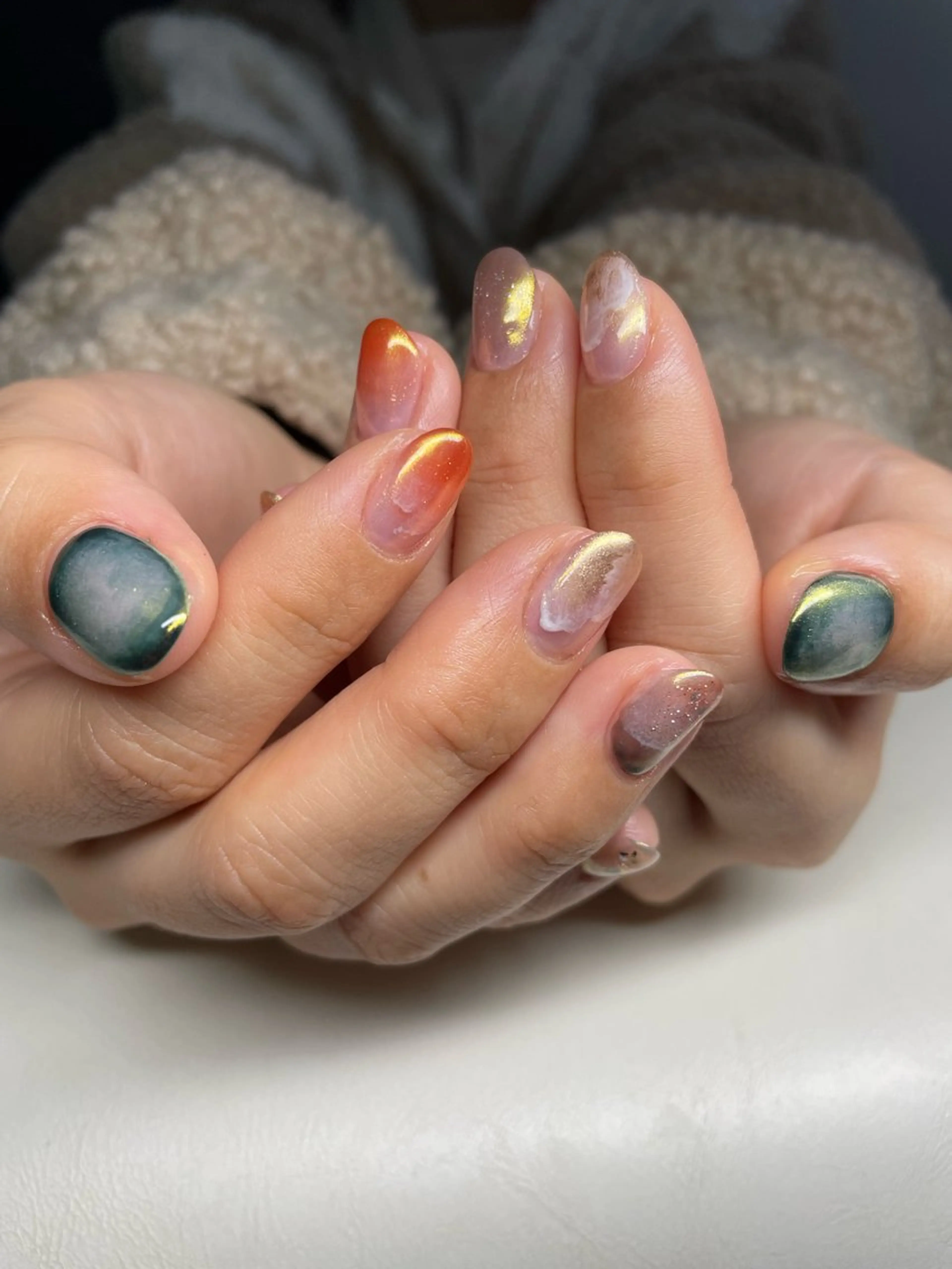 ネイル 持ち込み ハンドネイル Rena-ju キャサディのネイルデザイン