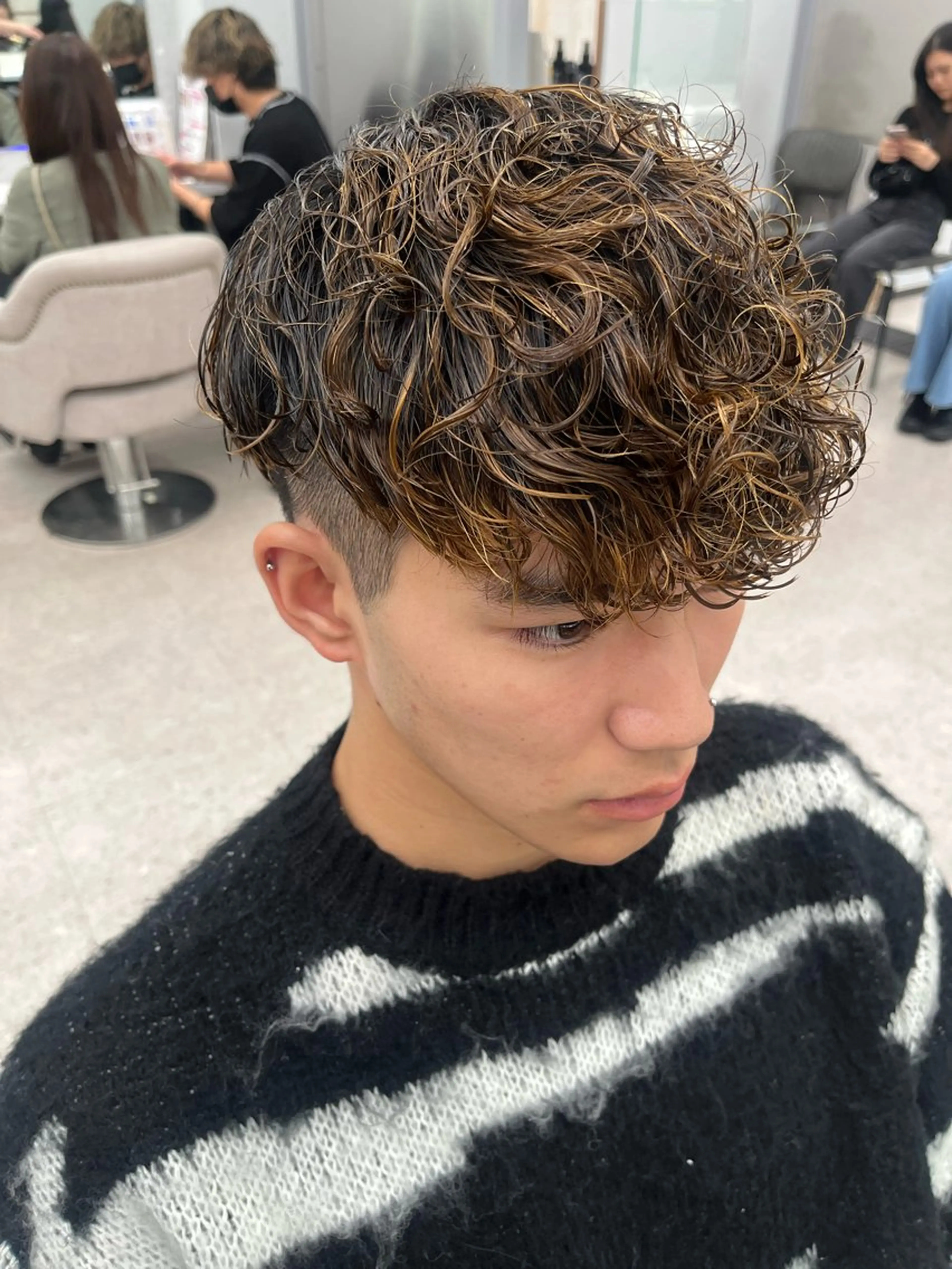 パーマ メンズ カット パーマ 🍐シャドウパーマ メンズ特化/守岡🍐のヘアスタイル