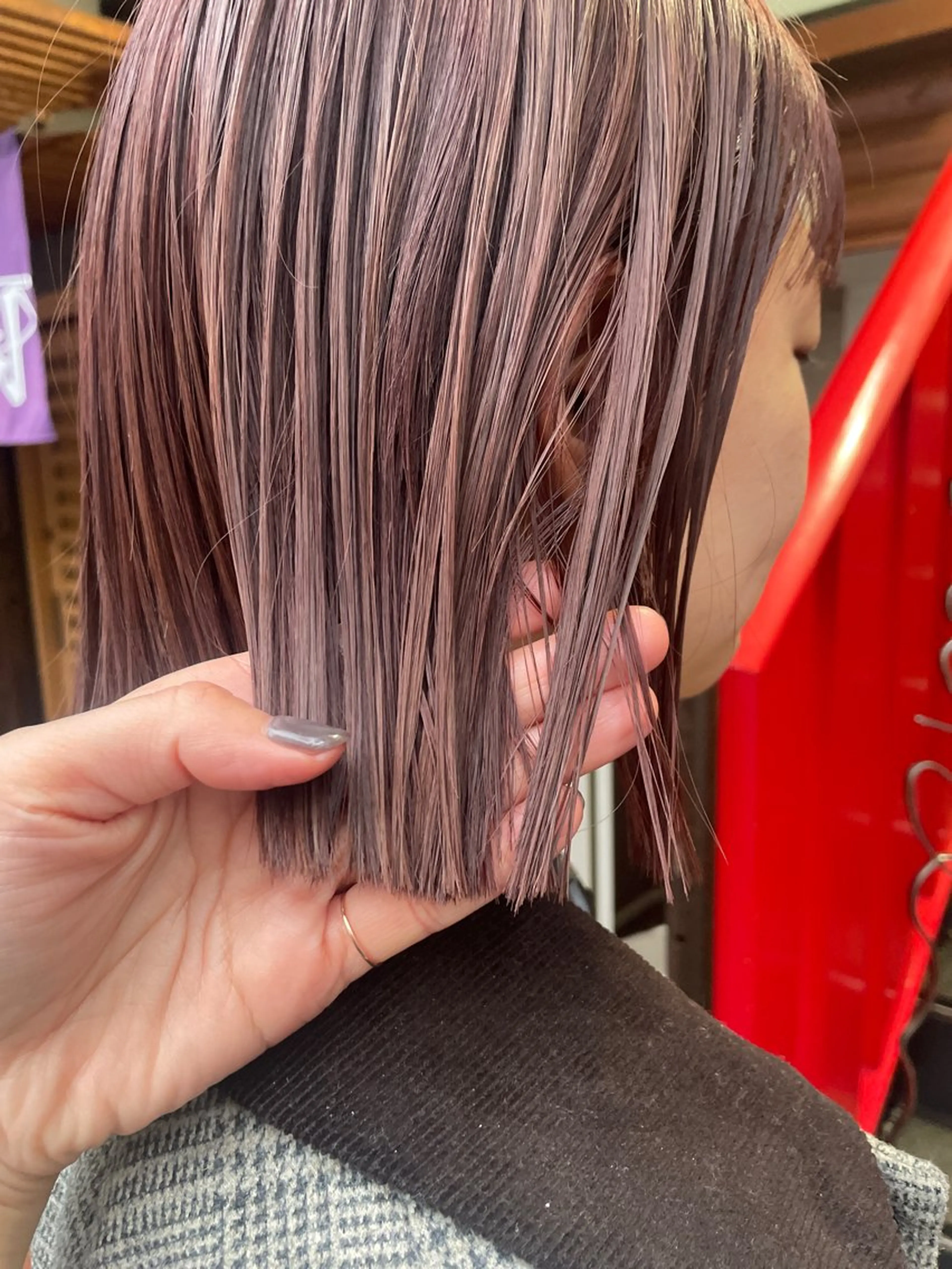 ミディアム カット ヘアカラー トリートメント さの あやねのヘアスタイル