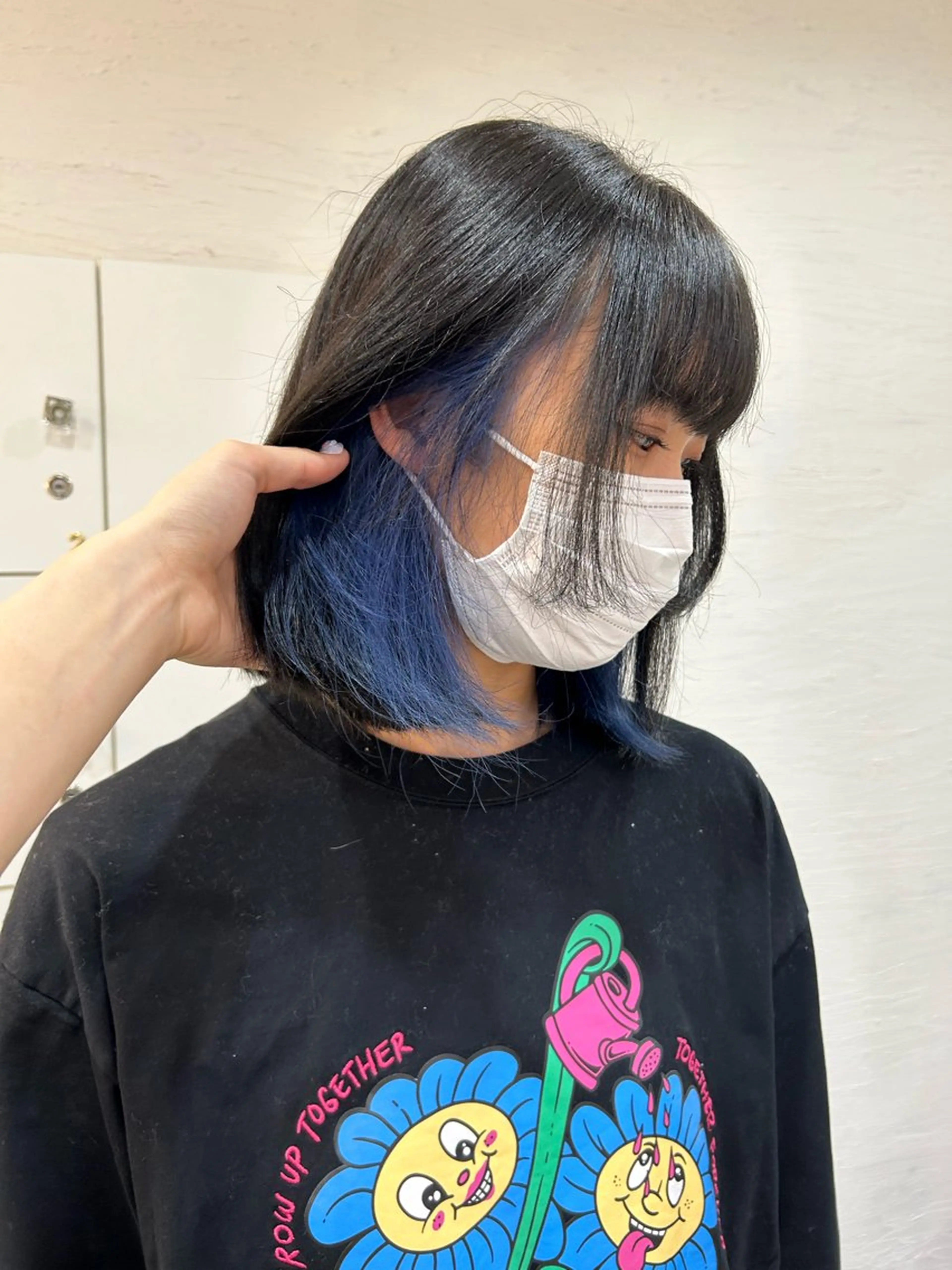 ミディアム カラー ヘアカラー りん🌷︎名古屋 ブリーチカラーのヘアスタイル
