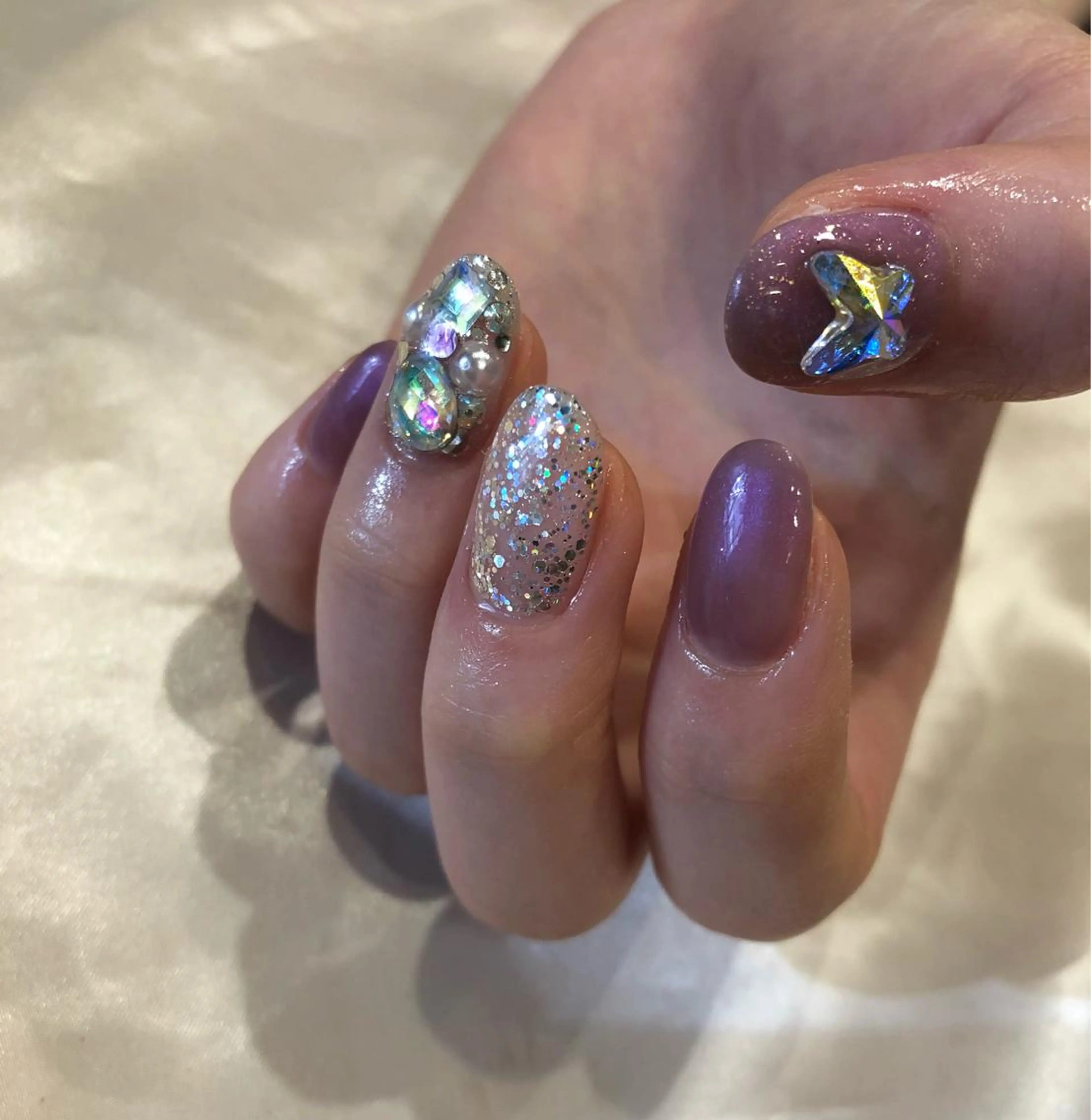 ネイル パラあり！フィルイン 美フォルムのネイルデザイン