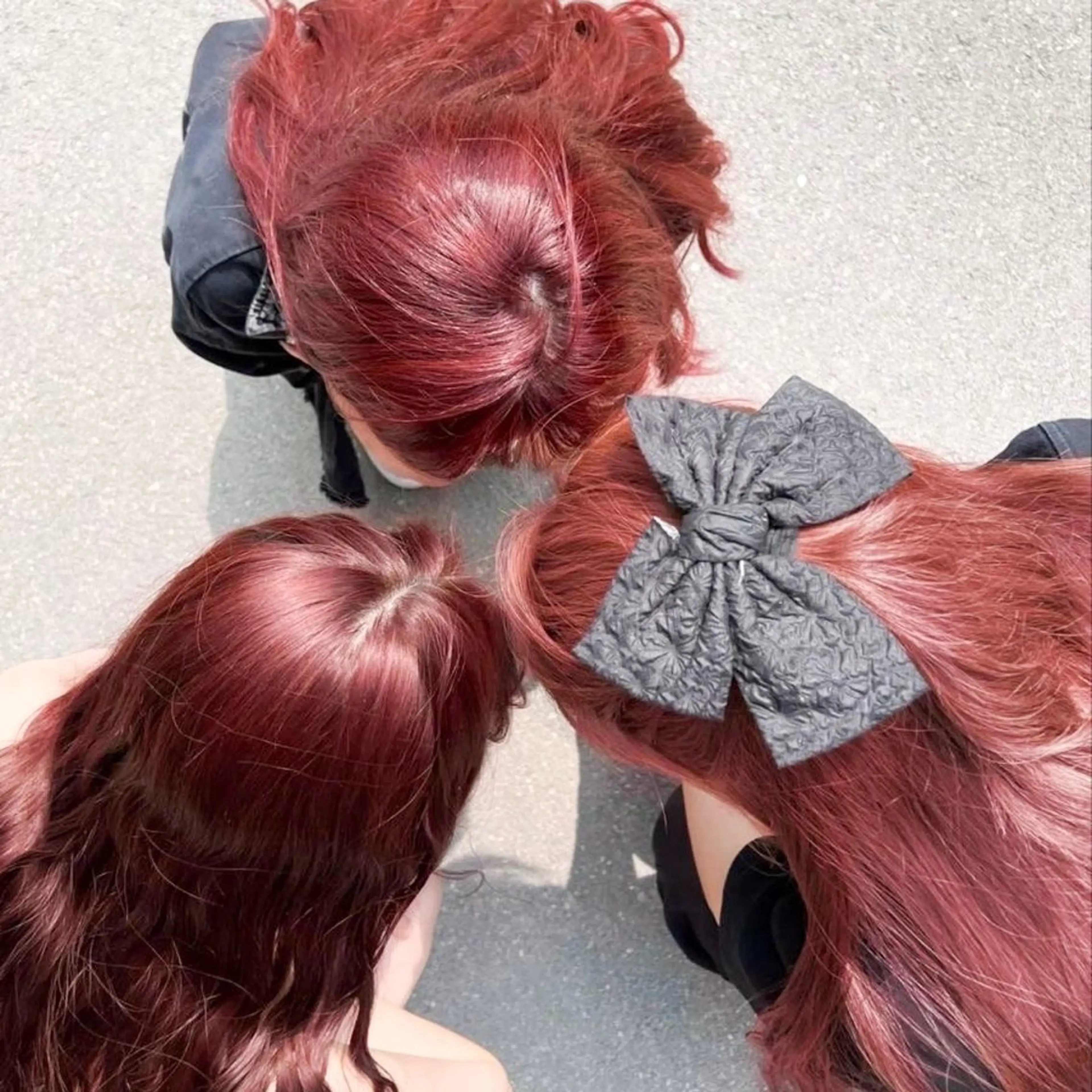 ロング カラー レッドカラー 🎀ミルクティー/暖 色×レイヤー/マリアのヘアスタイル